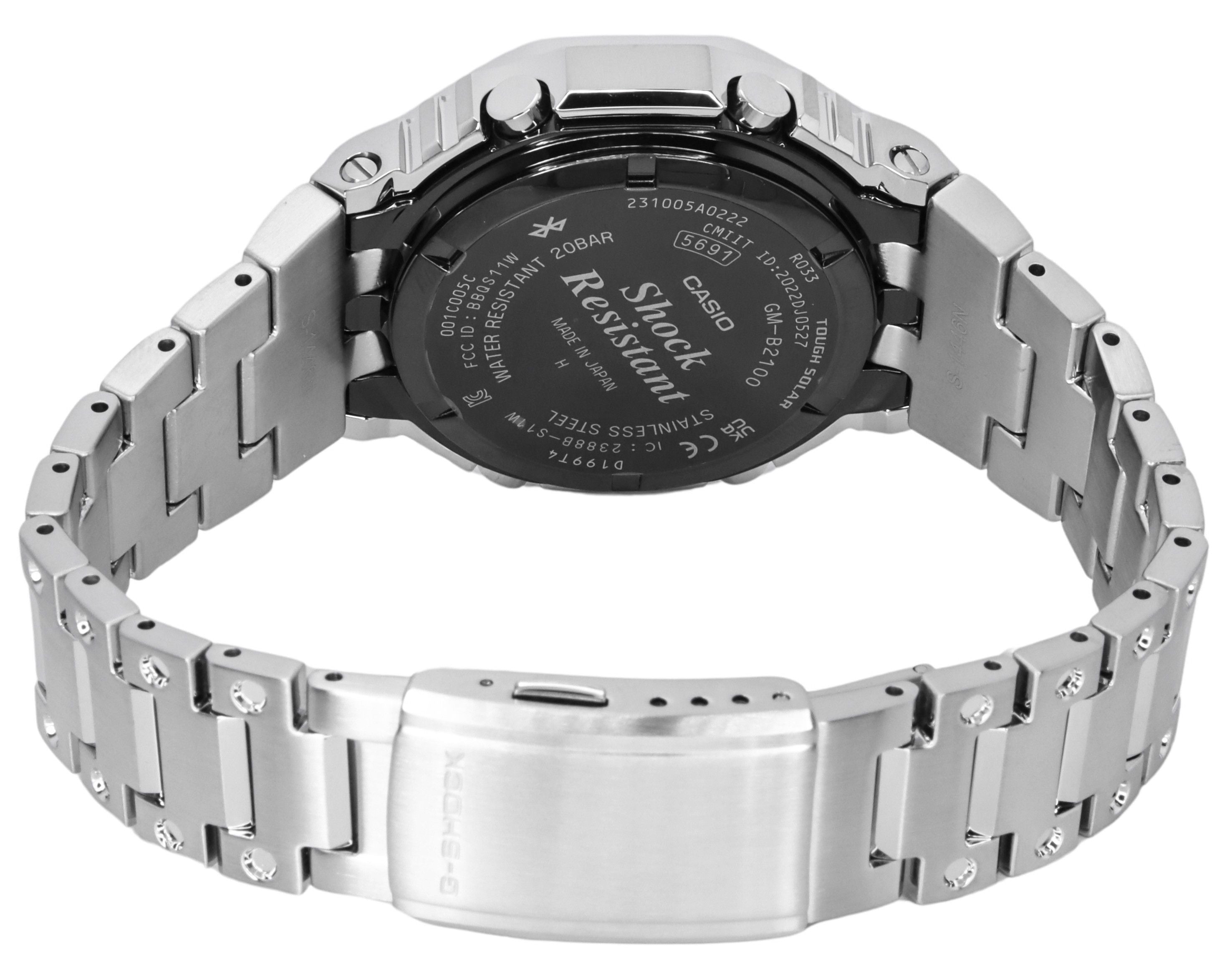 Casio G - Shock Analog Digital Full Metal Black Dial Solar GM - B2100D - 1A 200M Men's Watch - Prestige Stones