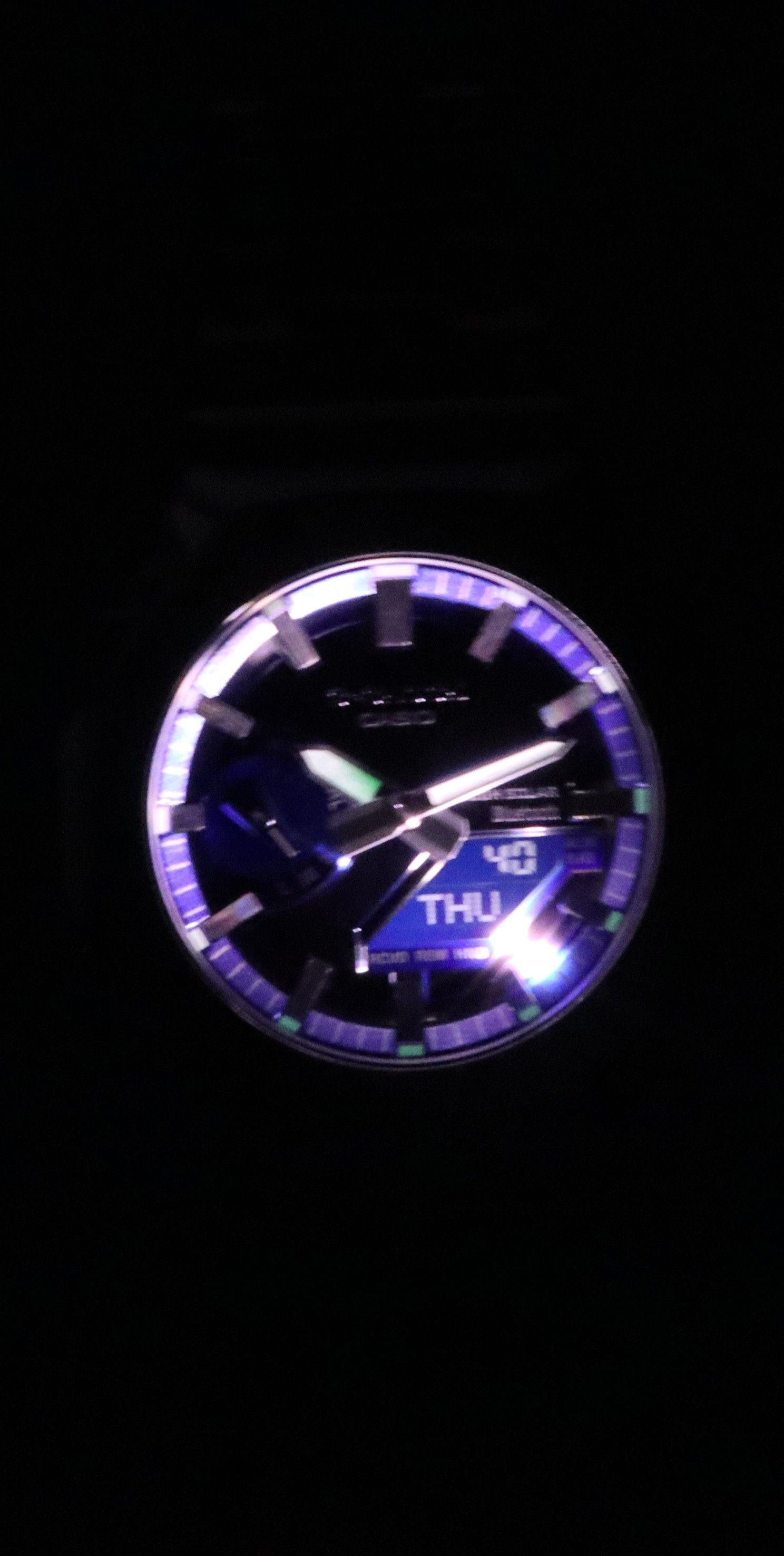 Casio G - Shock Analog Digital Full Metal Smartphone Link Blue Dial Solar GM - B2100AD - 2A 200M Men's Watch - Prestige Stones