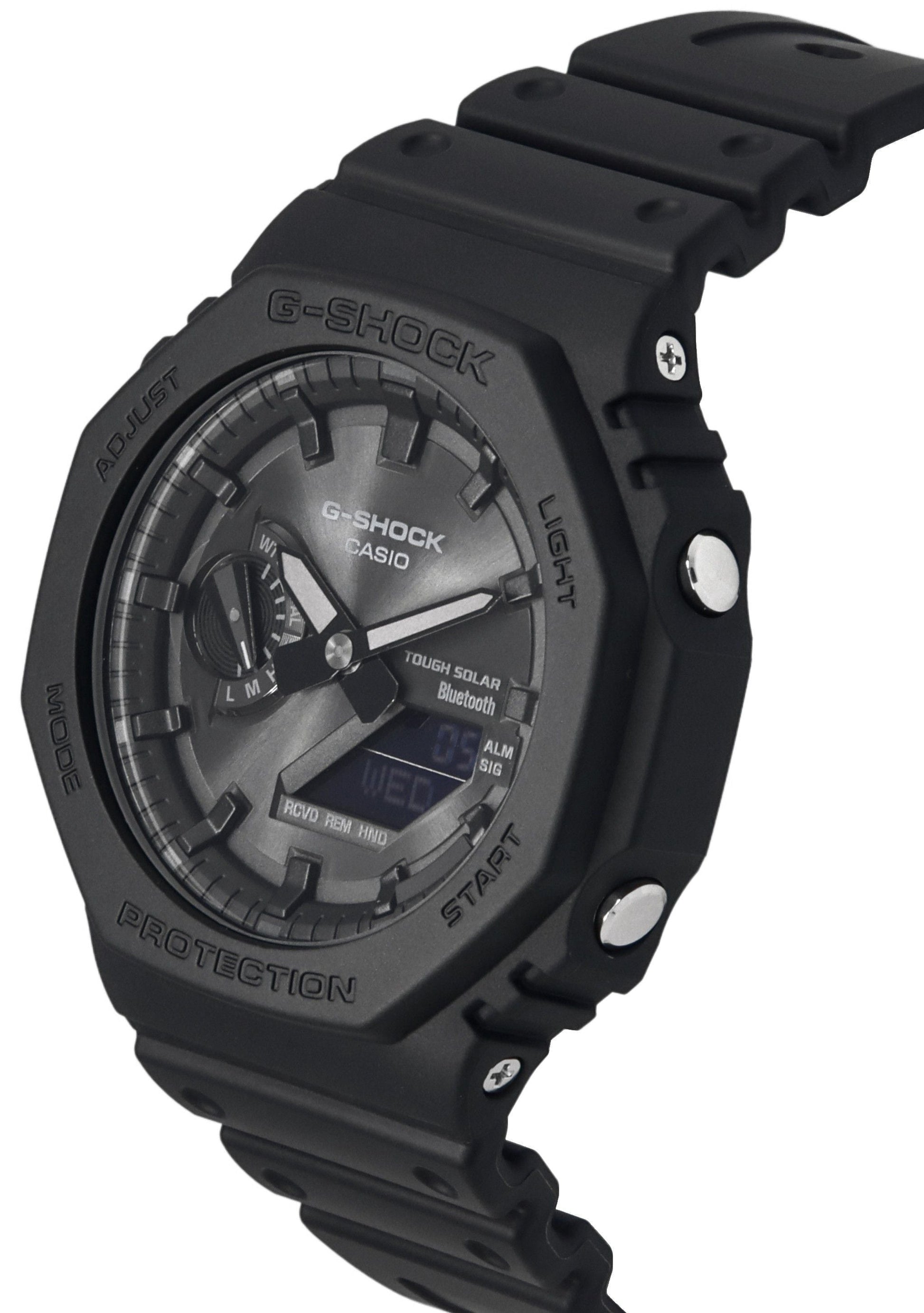 Casio G - Shock Analog Digital Mobile Link Black Resin Strap Tough Solar Power GA - B2100 - 1A 200M Men's Watch - Prestige Stones