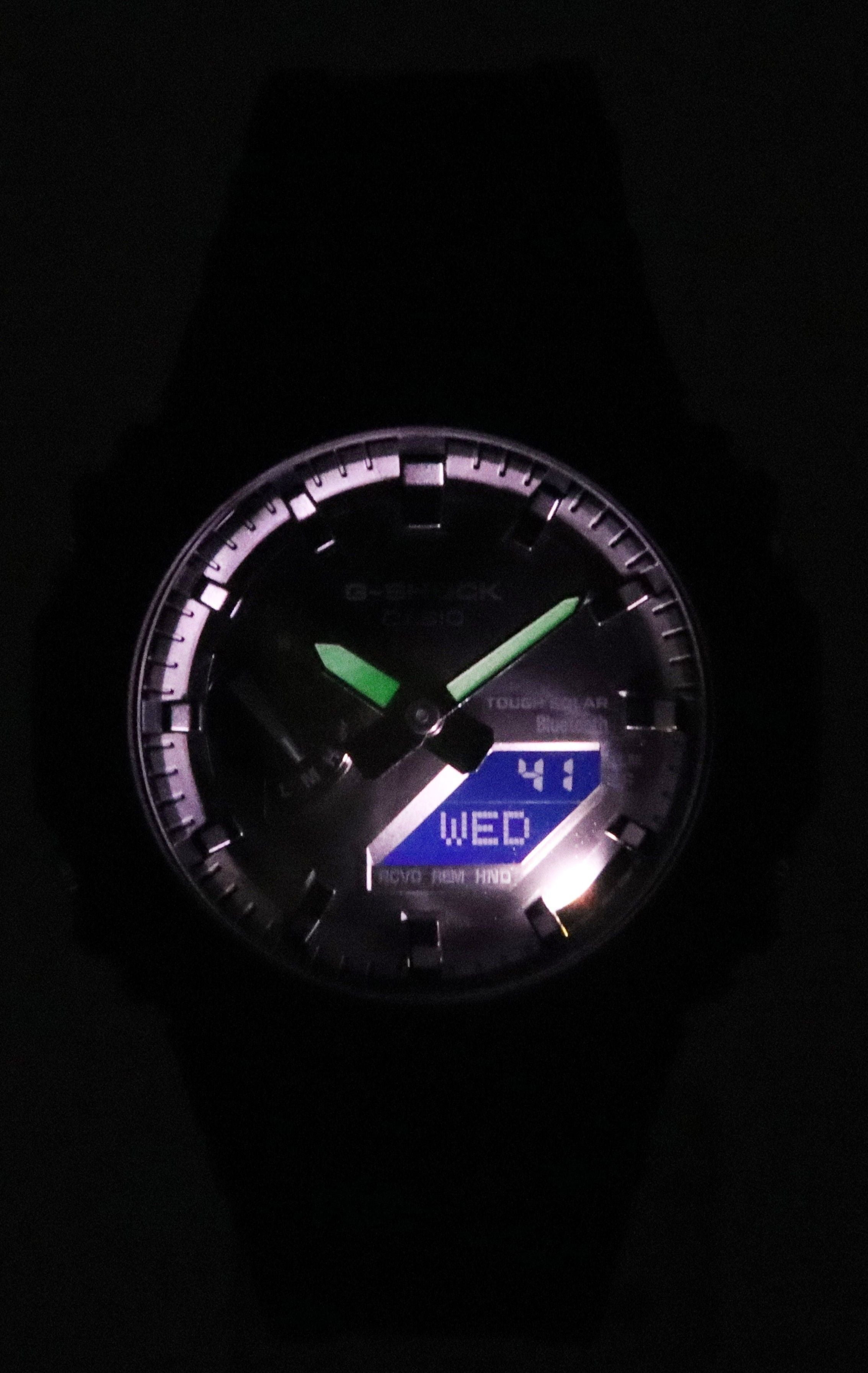 Casio G - Shock Analog Digital Mobile Link Black Resin Strap Tough Solar Power GA - B2100 - 1A 200M Men's Watch - Prestige Stones