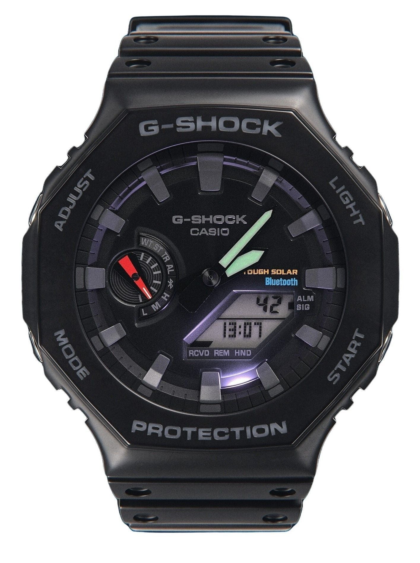 Casio G - Shock Analog Digital Mobile Link Black Resin Strap Tough Solar Power GA - B2100 - 1A 200M Men's Watch - Prestige Stones