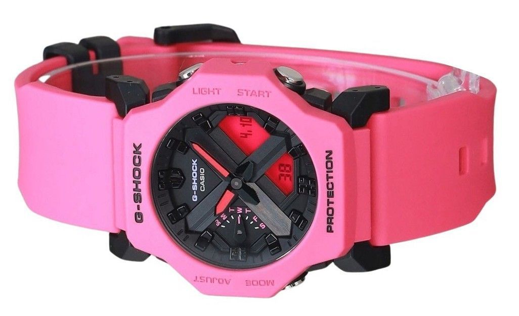 Casio G - Shock Analog Digital Purple Resin Strap Black Dial Quartz GA - 2300 - 4A 200M Men's Watch - Prestige Stones
