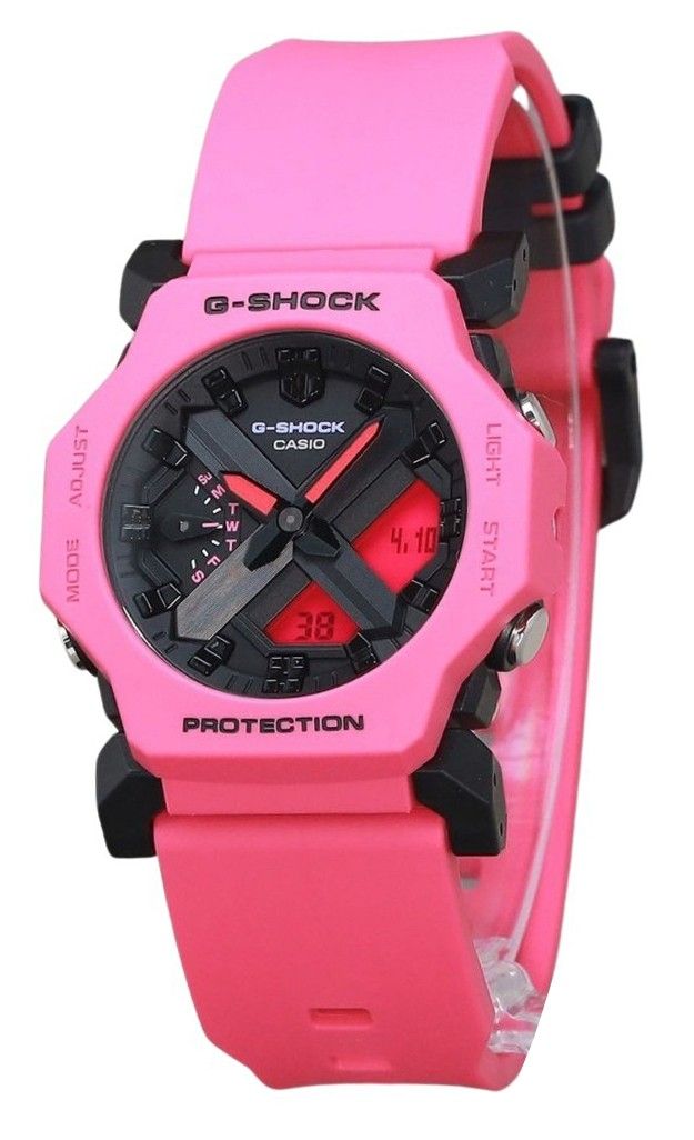 Casio G - Shock Analog Digital Purple Resin Strap Black Dial Quartz GA - 2300 - 4A 200M Men's Watch - Prestige Stones