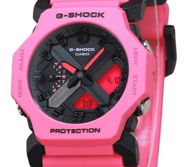 Casio G - Shock Analog Digital Purple Resin Strap Black Dial Quartz GA - 2300 - 4A 200M Men's Watch - Prestige Stones