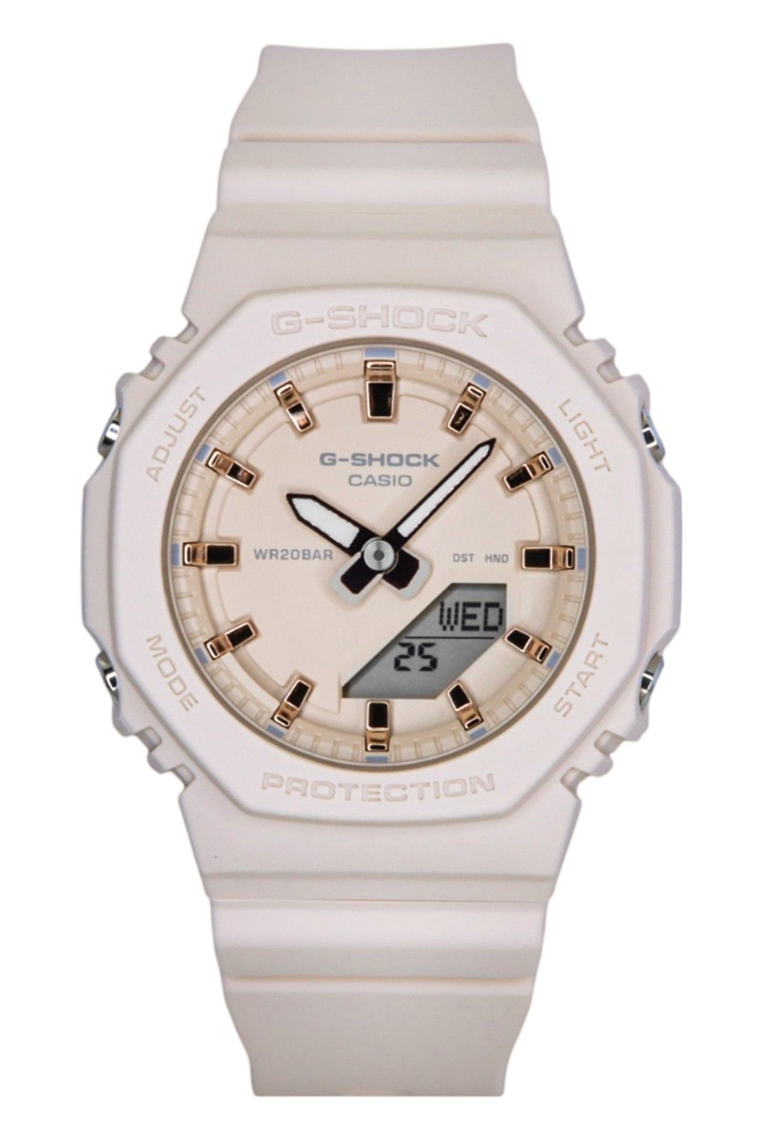 Casio G - Shock Analog Digital Resin Strap Beige Dial Quartz GMA - P2100M - 4A 200M Women's Watch - Prestige Stones