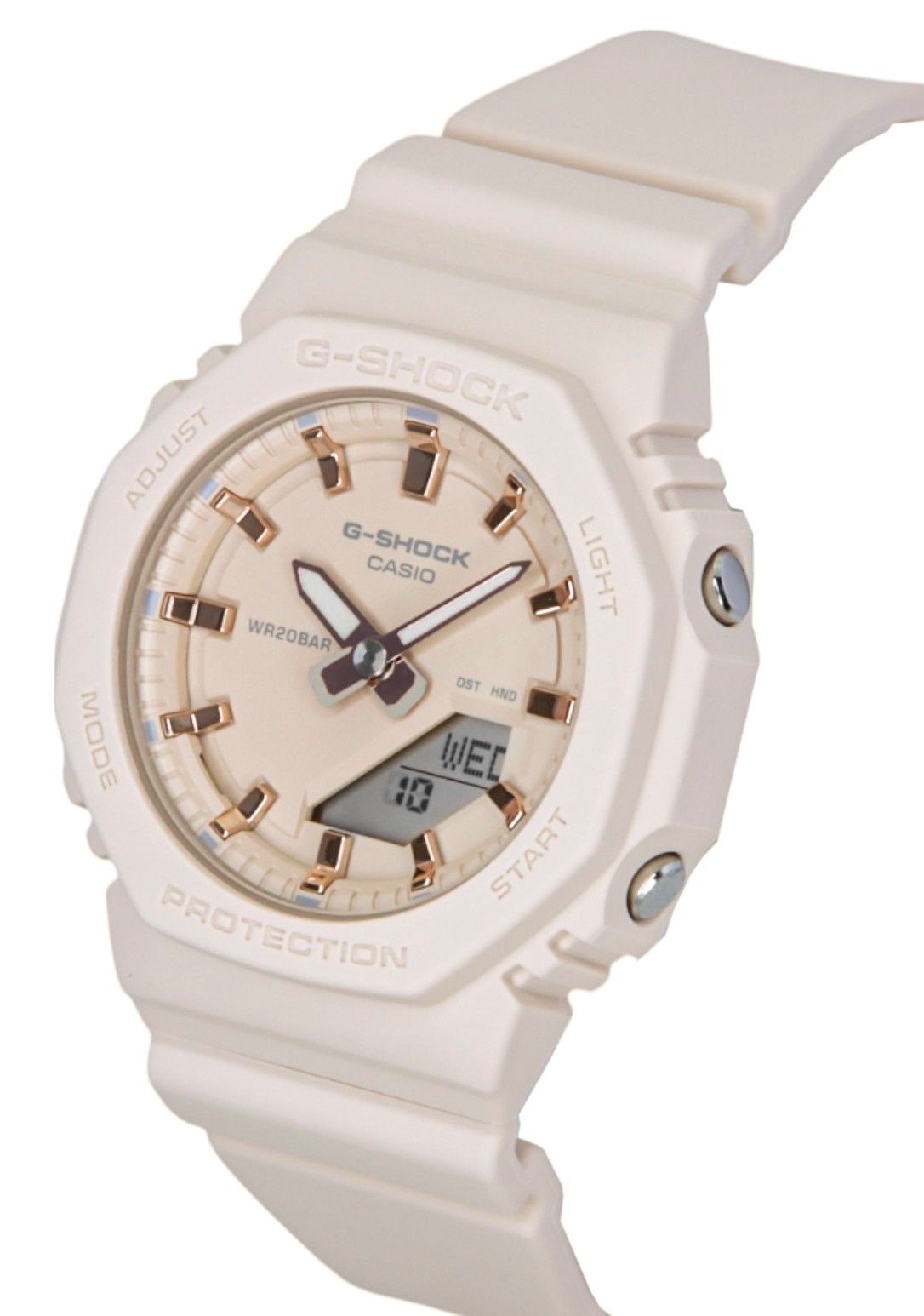 Casio G - Shock Analog Digital Resin Strap Beige Dial Quartz GMA - P2100M - 4A 200M Women's Watch - Prestige Stones