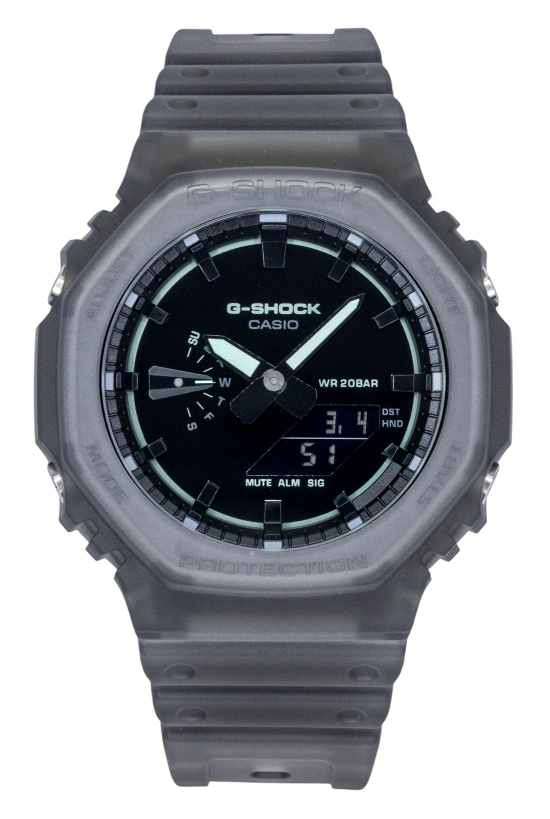 Casio G - Shock Analog Digital Resin Strap Black Dial Quartz GA - 2100K - 1A 200M Men's Watch - Prestige Stones