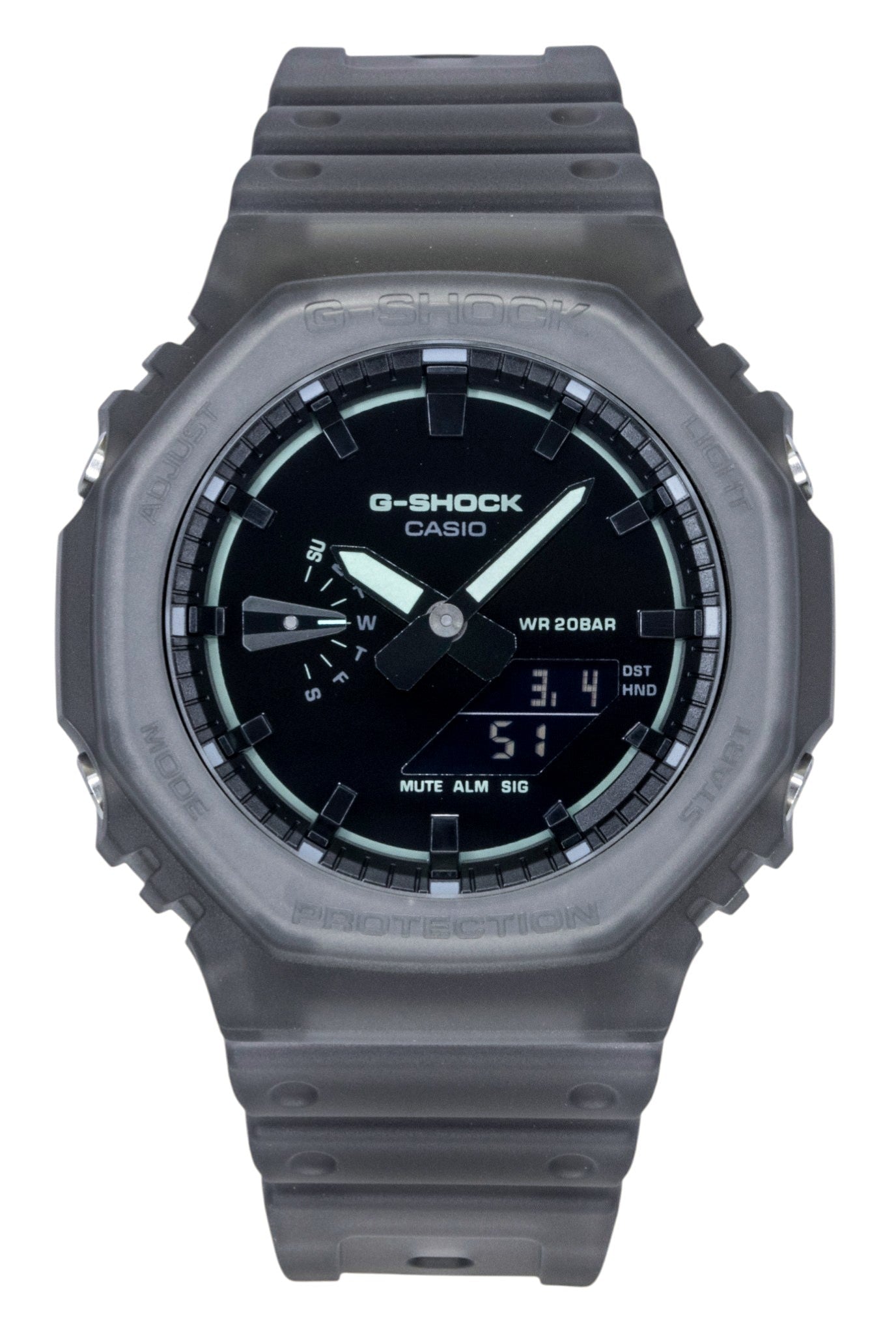 Casio G - Shock Analog Digital Resin Strap Black Dial Quartz GA - 2100K - 1A 200M Men's Watch - Prestige Stones