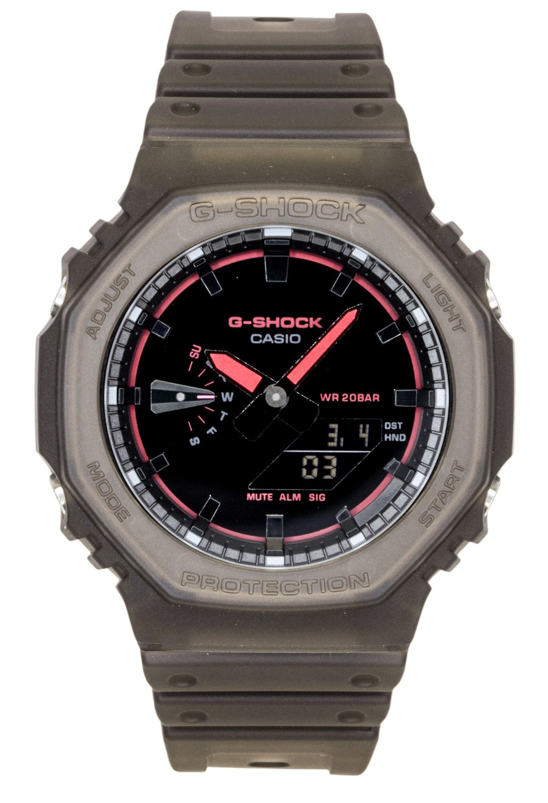 Casio G - Shock Analog Digital Resin Strap Black Dial Quartz GA - 2100K - 5A 200M Men's Watch - Prestige Stones