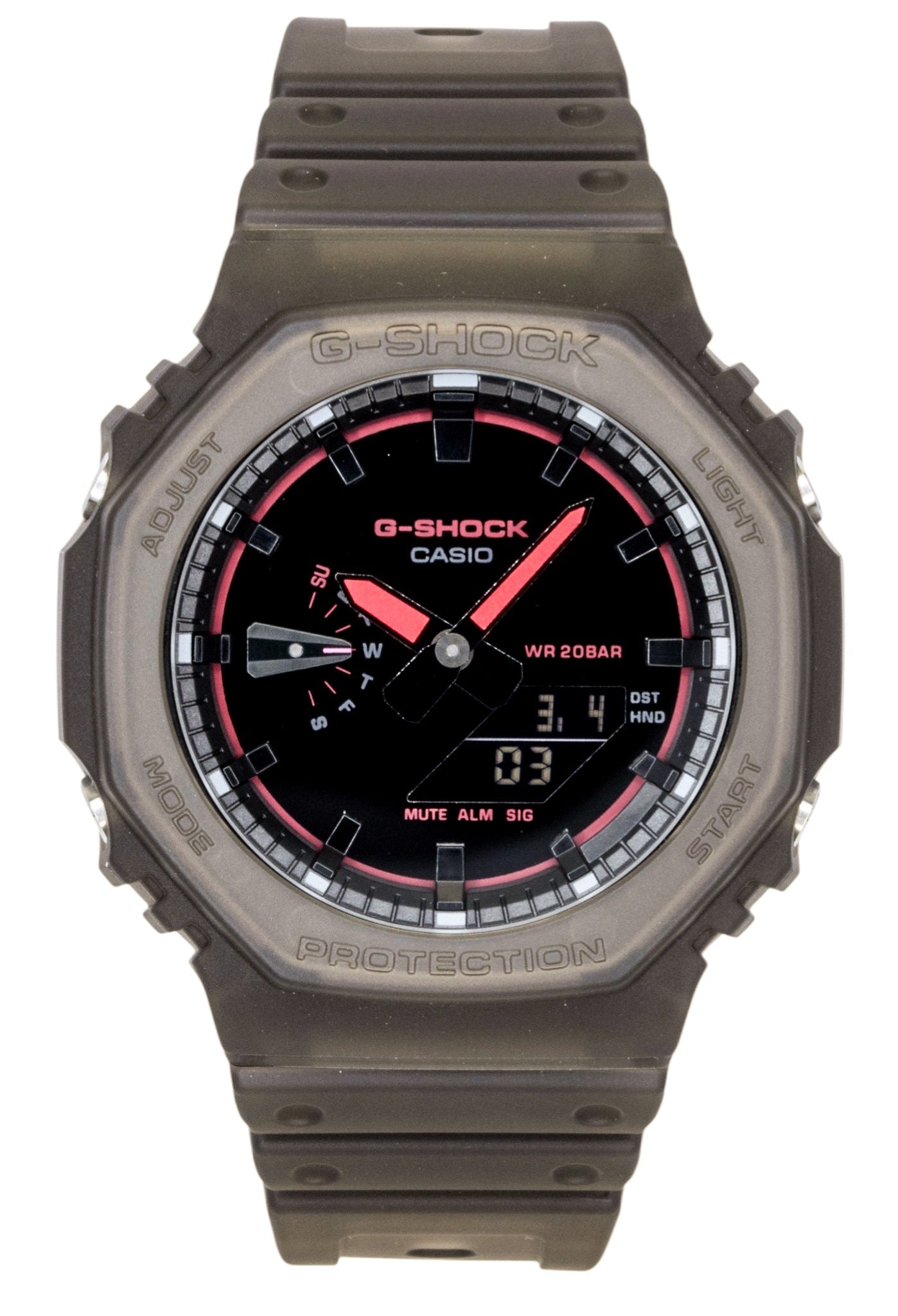 Casio G - Shock Analog Digital Resin Strap Black Dial Quartz GA - 2100K - 5A 200M Men's Watch - Prestige Stones
