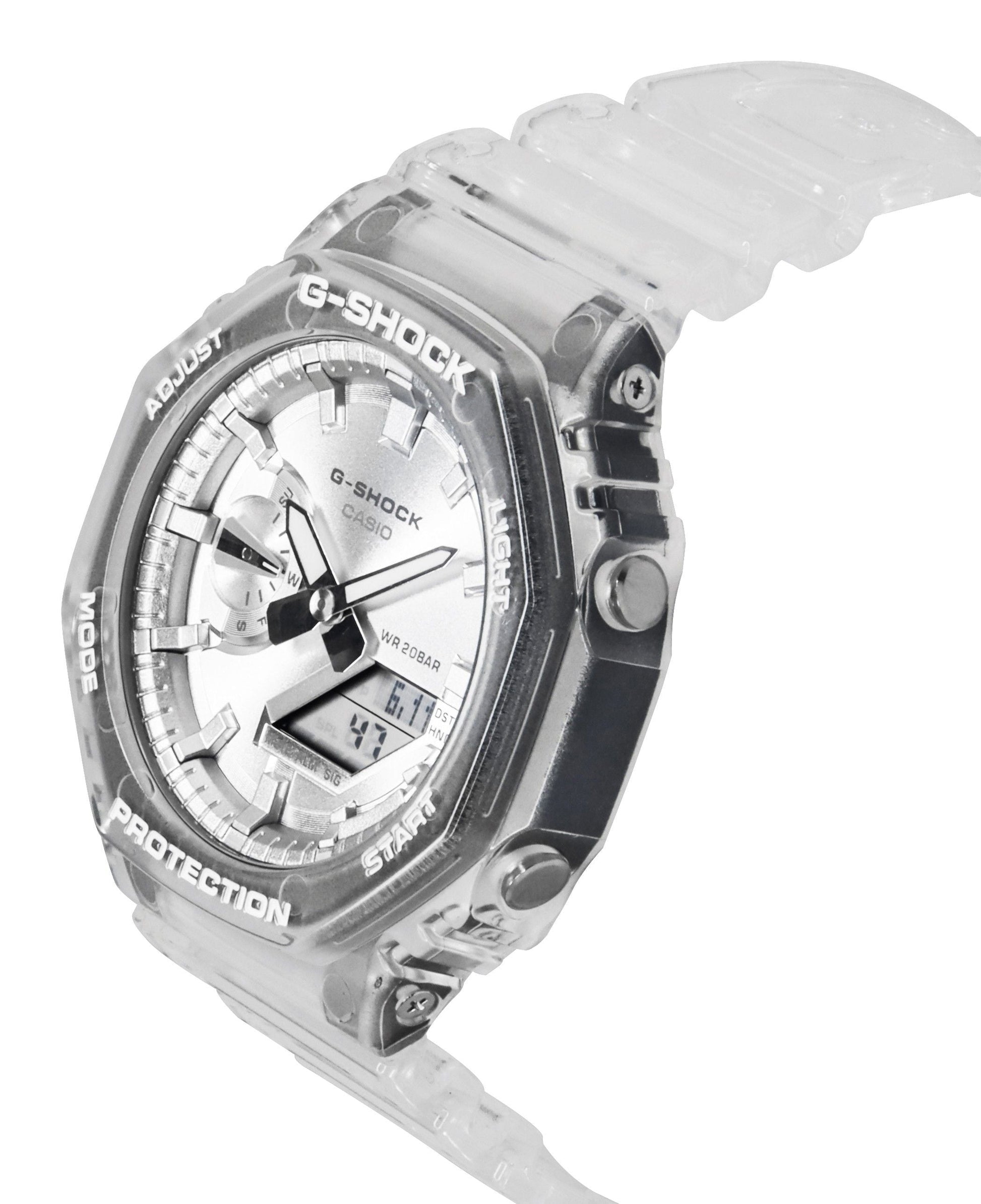 Casio G - Shock Analog Digital Resin Strap Grey Dial Quartz GA - 2100BM - 7A8 200M Unisex Watch - Prestige Stones