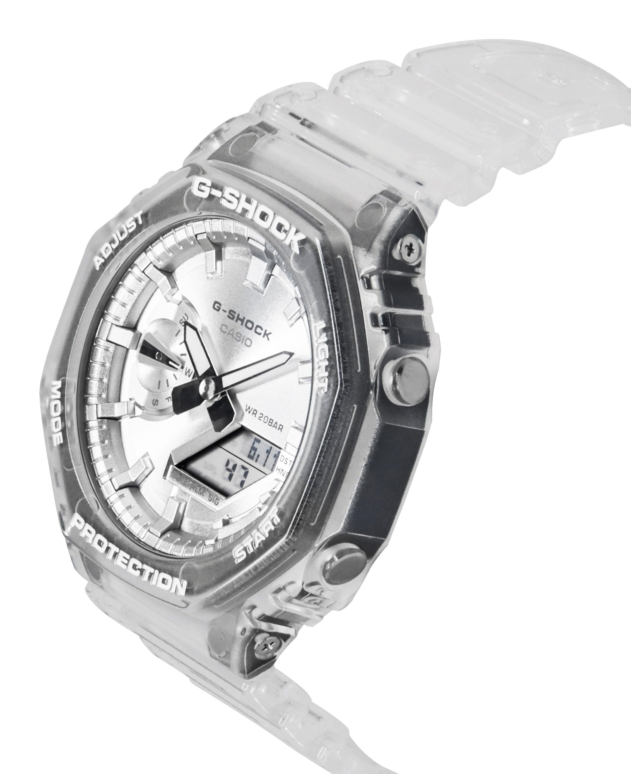 Casio G - Shock Analog Digital Resin Strap Grey Dial Quartz GA - 2100BM - 7A8 200M Unisex Watch - Prestige Stones
