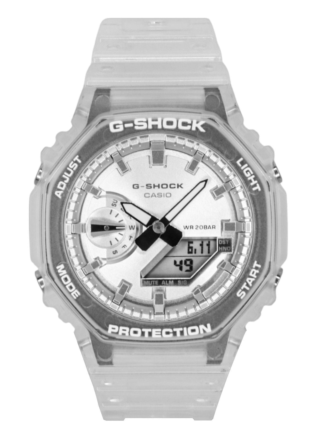 Casio G - Shock Analog Digital Resin Strap Grey Dial Quartz GA - 2100BM - 7A8 200M Unisex Watch - Prestige Stones