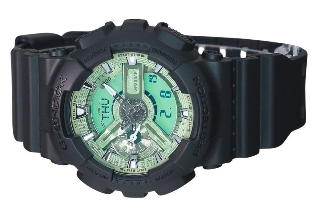 Casio G - Shock Analog Digital Resin Strap Mint Green Dial Quartz GA - 110CD - 1A3 200M Men's Watch - Prestige Stones