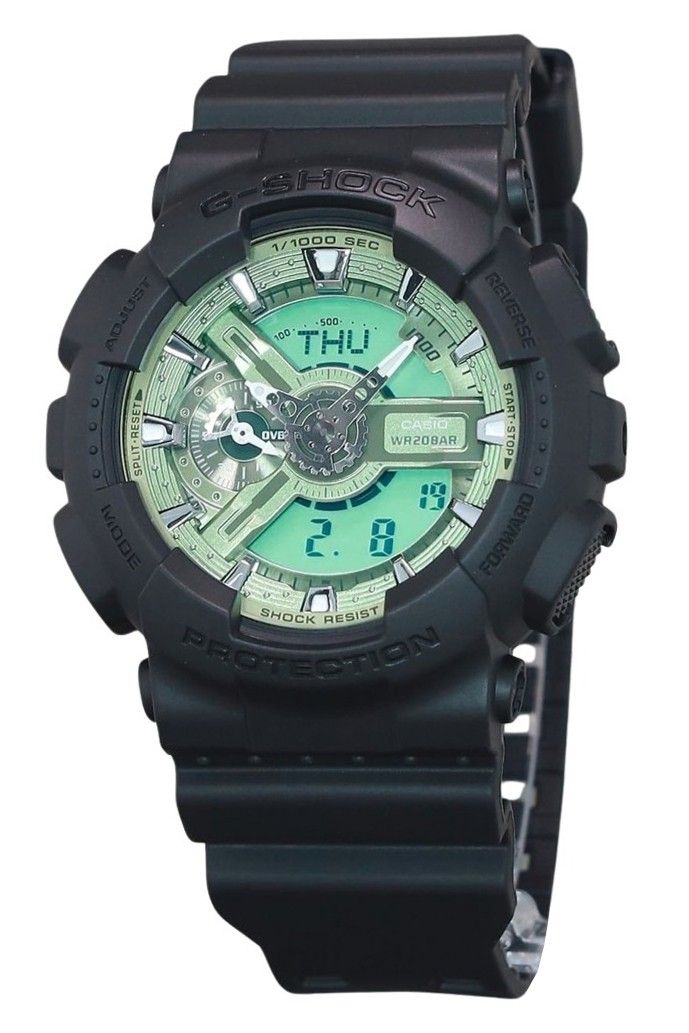 Casio G - Shock Analog Digital Resin Strap Mint Green Dial Quartz GA - 110CD - 1A3 200M Men's Watch - Prestige Stones