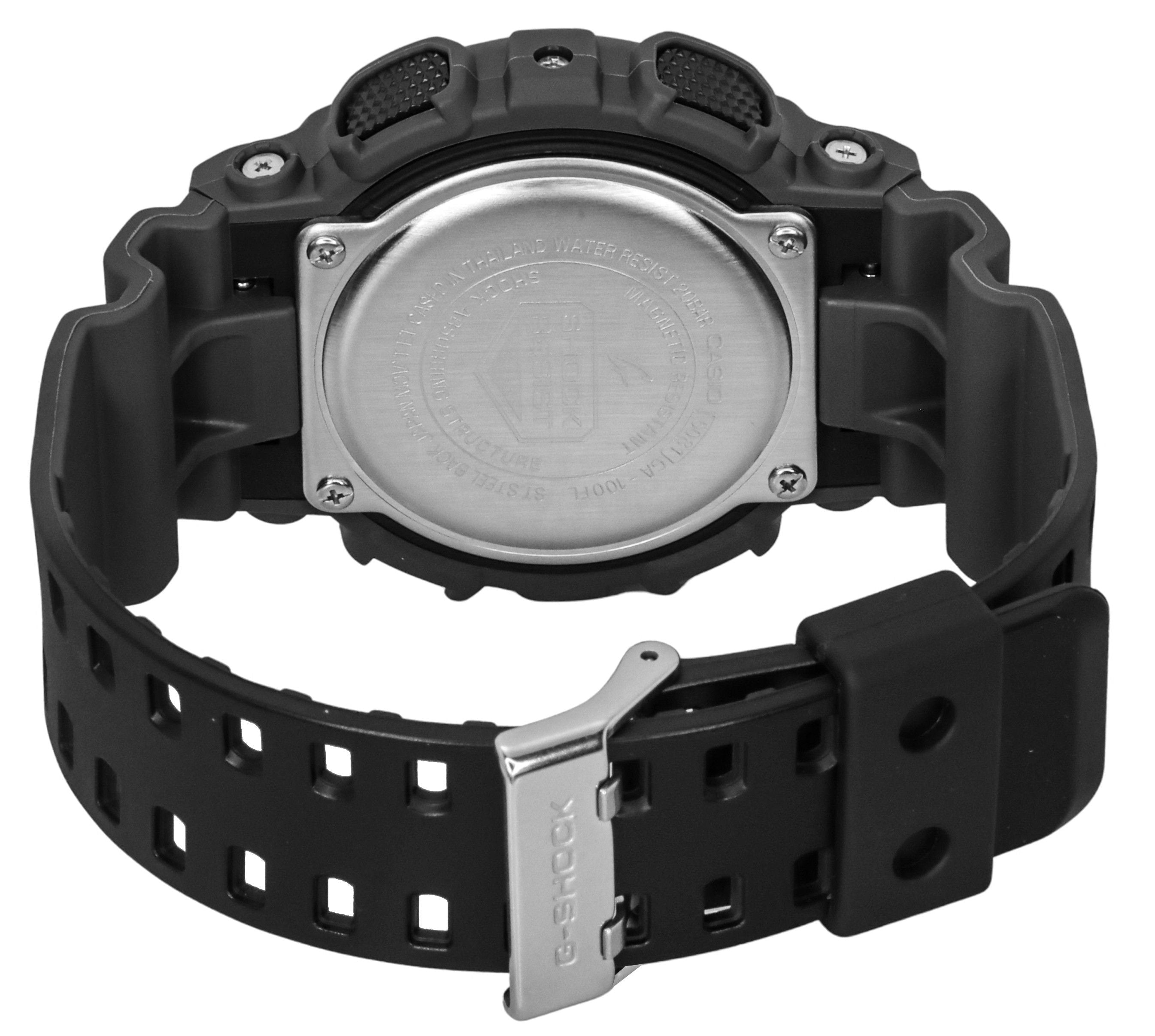 Casio G - Shock Analog Digital Resin Strap Multicolor Dial Quartz GA - 100FL - 8A 200M Men's Watch - Prestige Stones