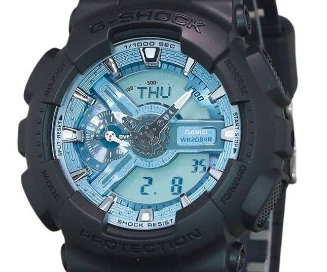 Casio G - Shock Analog Digital Resin Strap Ocean Blue Dial Quartz GA - 110CD - 1A2 200M Men's Watch - Prestige Stones