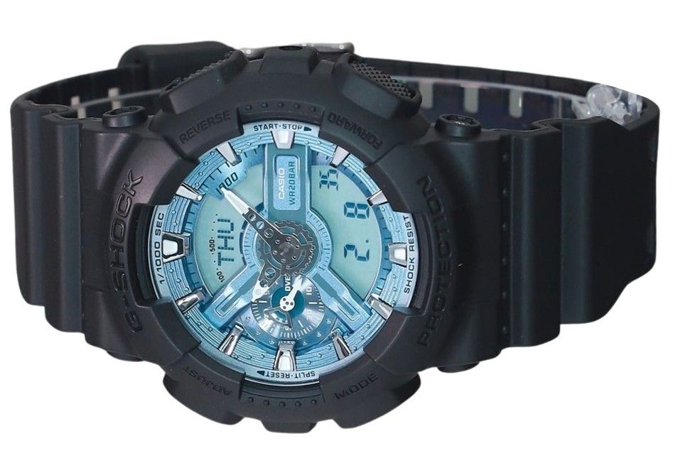 Casio G - Shock Analog Digital Resin Strap Ocean Blue Dial Quartz GA - 110CD - 1A2 200M Men's Watch - Prestige Stones