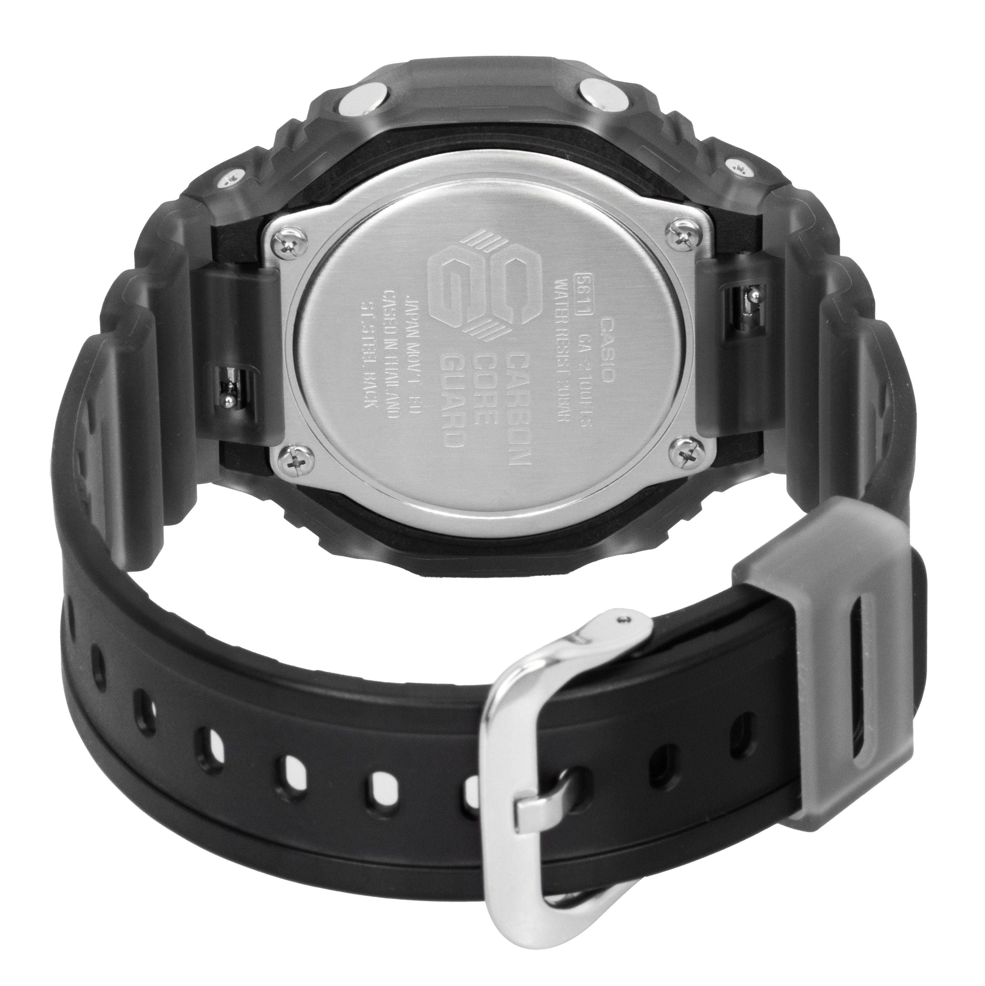 Casio G - Shock Analog Digital Resin Strap Orange Dial Quartz GA - 2100FLS - 8A4 200M Men's Watch - Prestige Stones