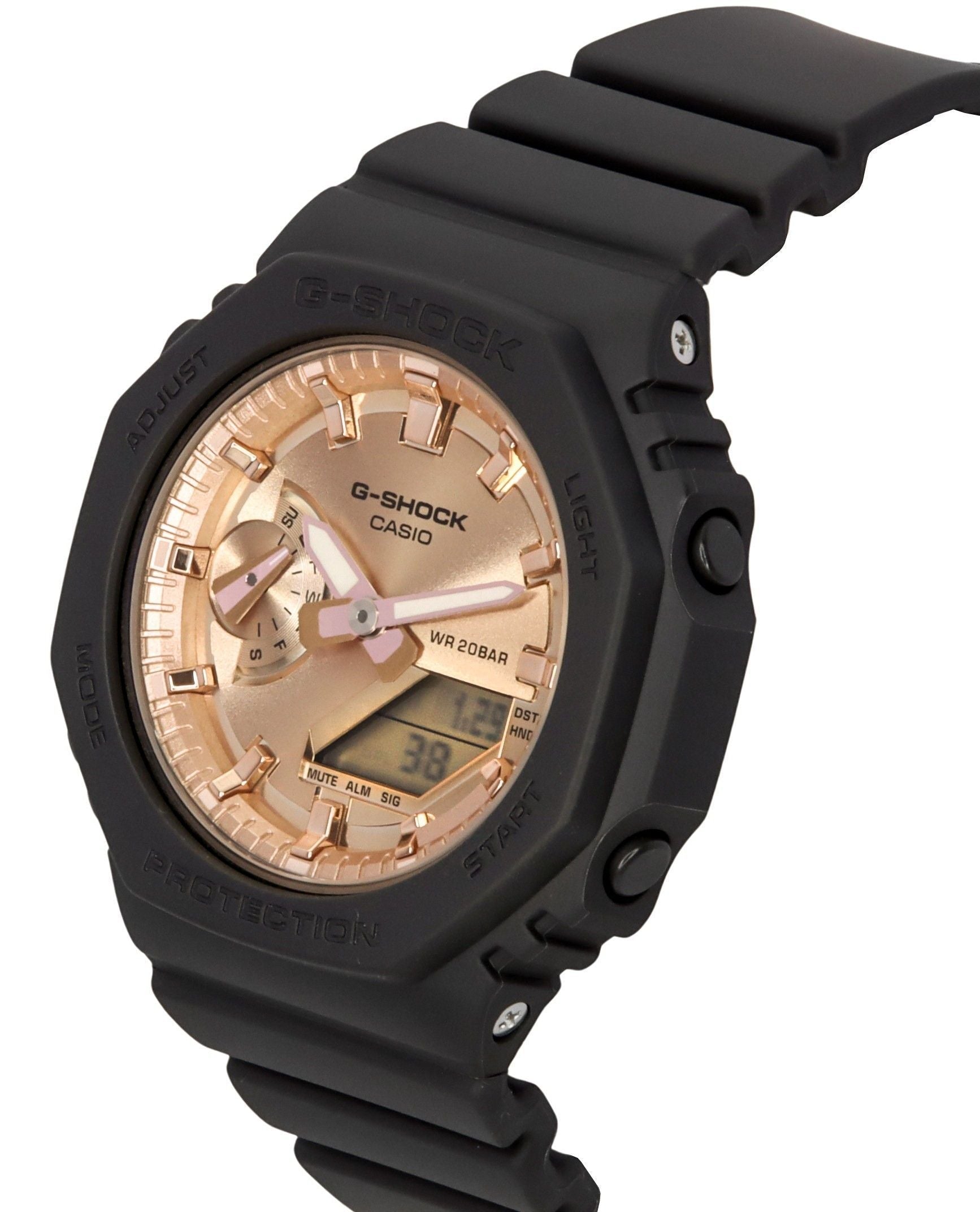 Casio G - Shock Analog Digital Resin Strap Rose Gold Dial Quartz GMA - S2100MD - 1A 200M Women's Watch - Prestige Stones