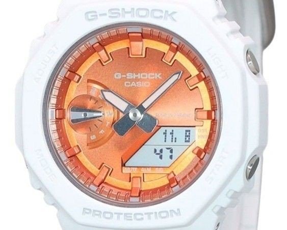 Casio G - Shock Analog Digital Seasonal Collection 2023 Orange Dial Quartz GMA - S2100WS - 7A 200M Women's Watch - Prestige Stones