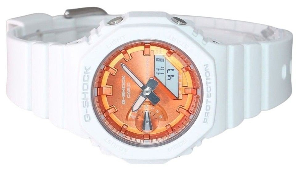 Casio G - Shock Analog Digital Seasonal Collection 2023 Orange Dial Quartz GMA - S2100WS - 7A 200M Women's Watch - Prestige Stones