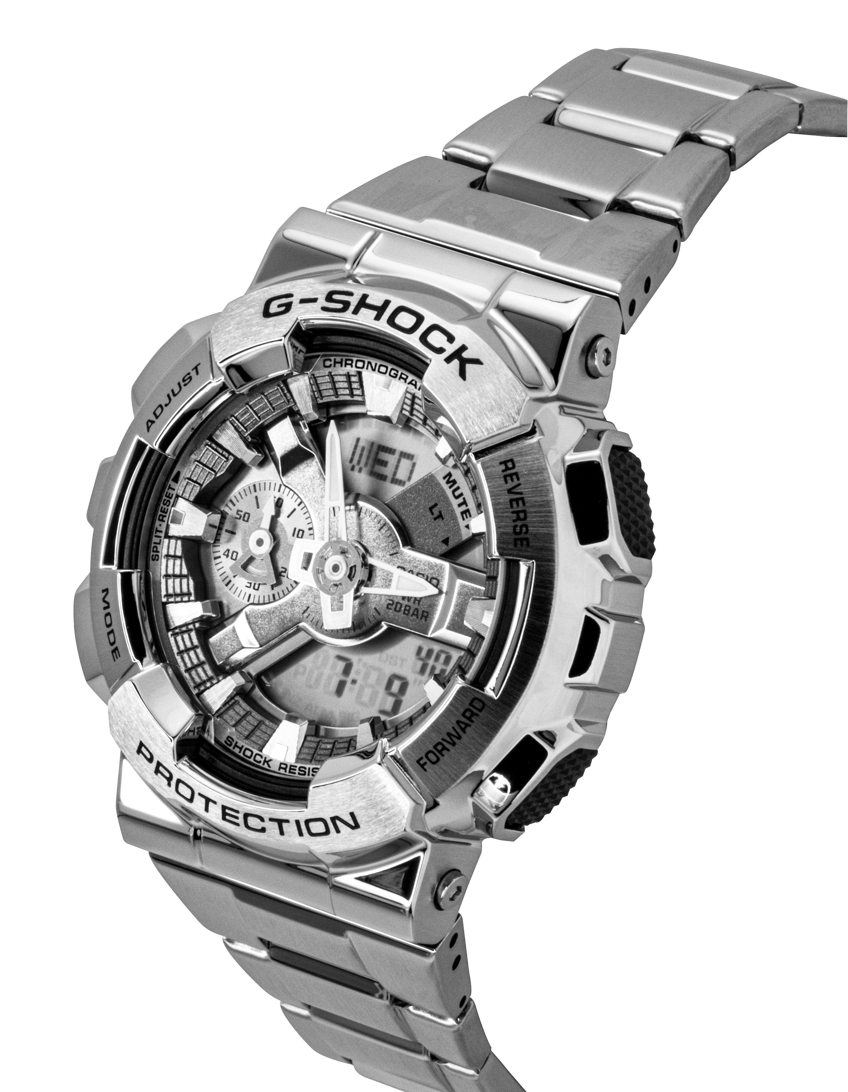 Casio G - Shock Analog Digital Stainless Steel Grey Dial Quartz GM - 110D - 8A 200M Men's Watch - Prestige Stones