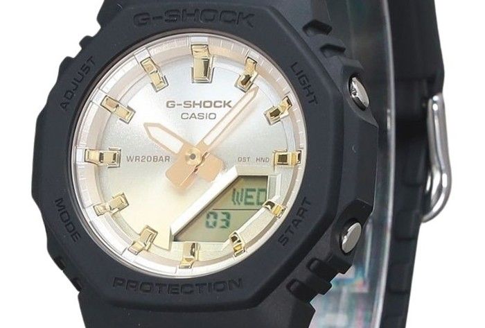 Casio G - Shock Analog Digital Sunset Glow Series Bio Based Resin Gold Dial Quartz GMA - P2100SG - 1A 200M Women's Watch - Prestige Stones