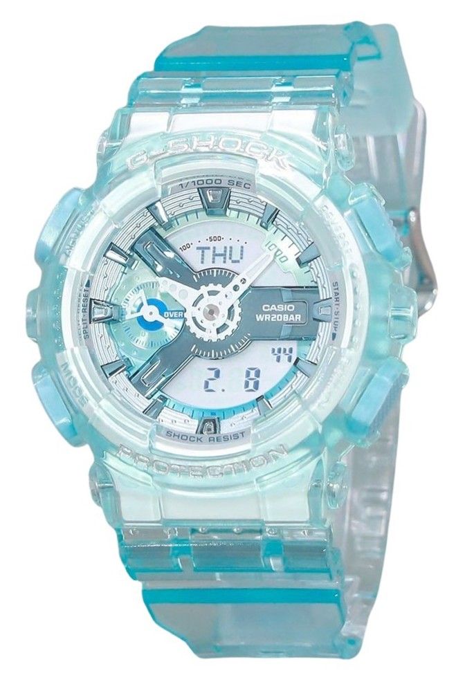 Casio G - Shock Analog Digital Translucent Light Blue Multicolor Dial Quartz GMA - S110VW - 2A 200M Women's Watch - Prestige Stones