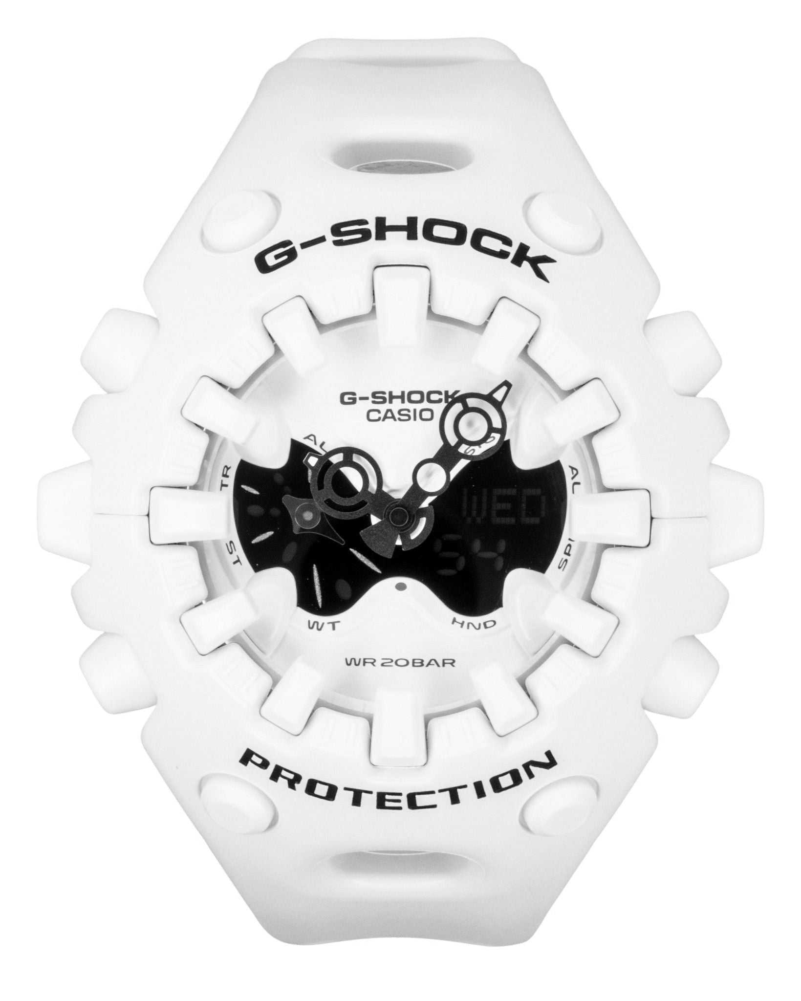 Casio G - Shock Analog Digital White Resin Strap White Dial Quartz GA - V01 - 7A 200M Men's Watch - Prestige Stones