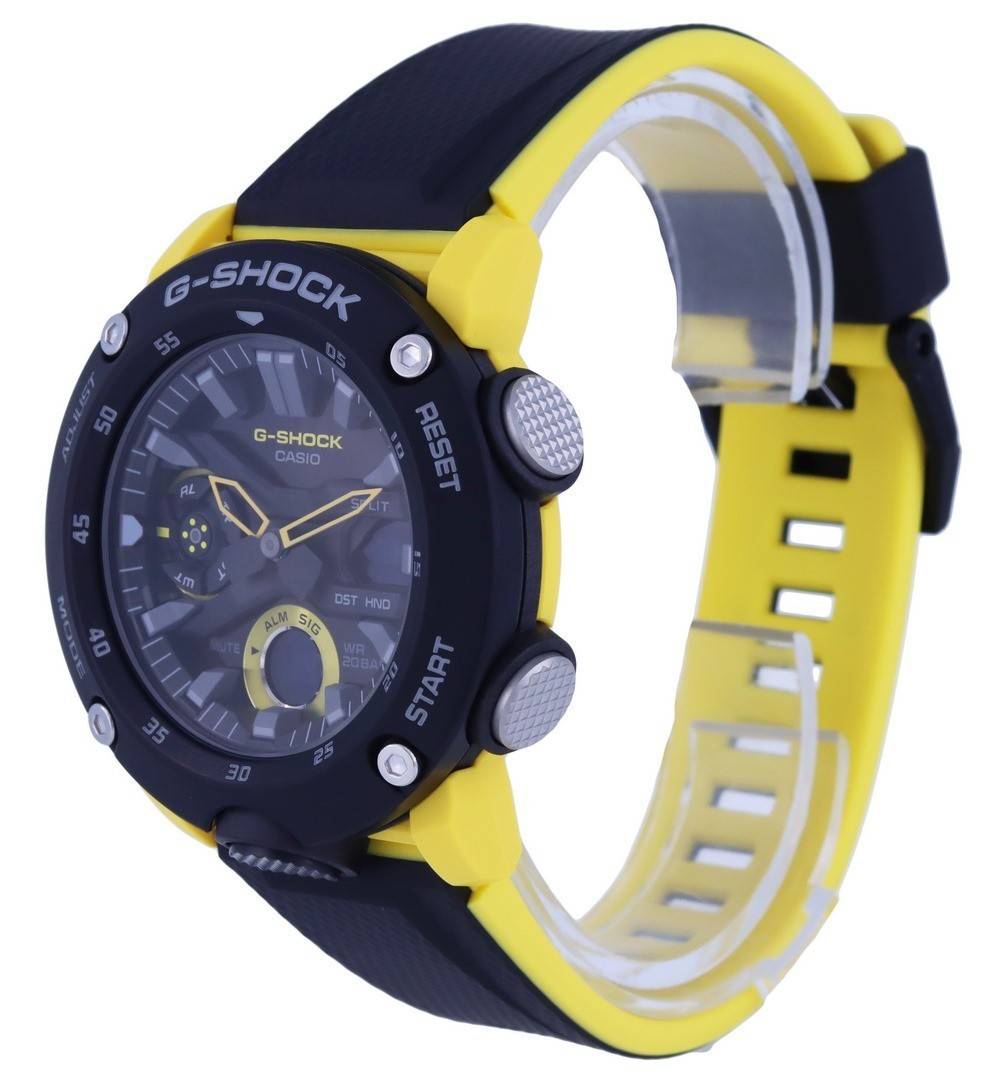 Casio G - Shock Carbon Core Guard Digital Analog Black Dial Quartz GA - 2000 - 1A9 GA2000 - 1A9 200M Men's Watch - Prestige Stones