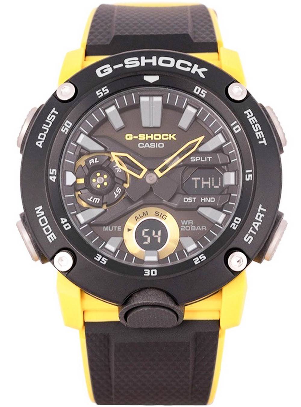 Casio G - Shock Carbon Core Guard Digital Analog Black Dial Quartz GA - 2000 - 1A9 GA2000 - 1A9 200M Men's Watch - Prestige Stones