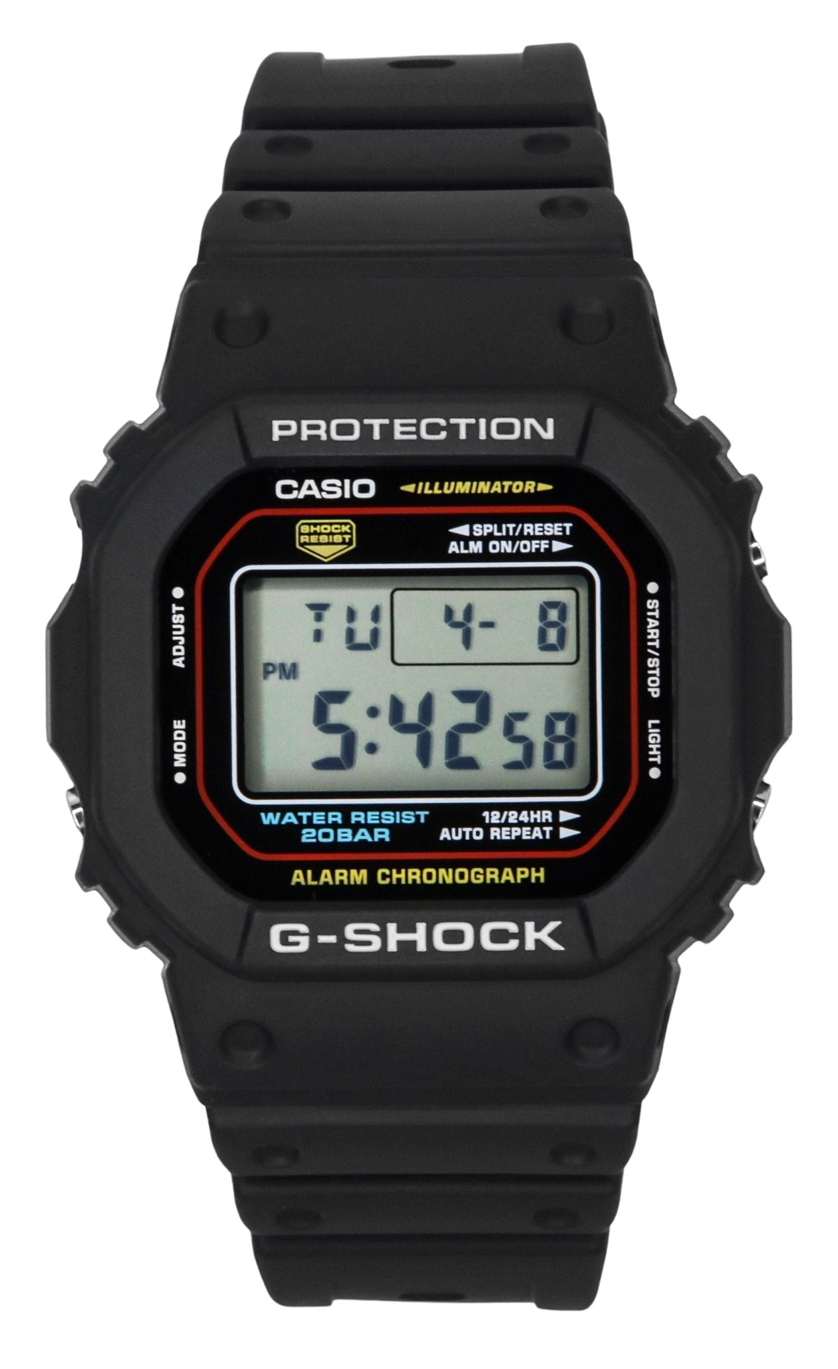 Casio G - Shock Digital Bio - Based Resin Quartz DW - 5600RL - 1 200M Men's Watch - Prestige Stones