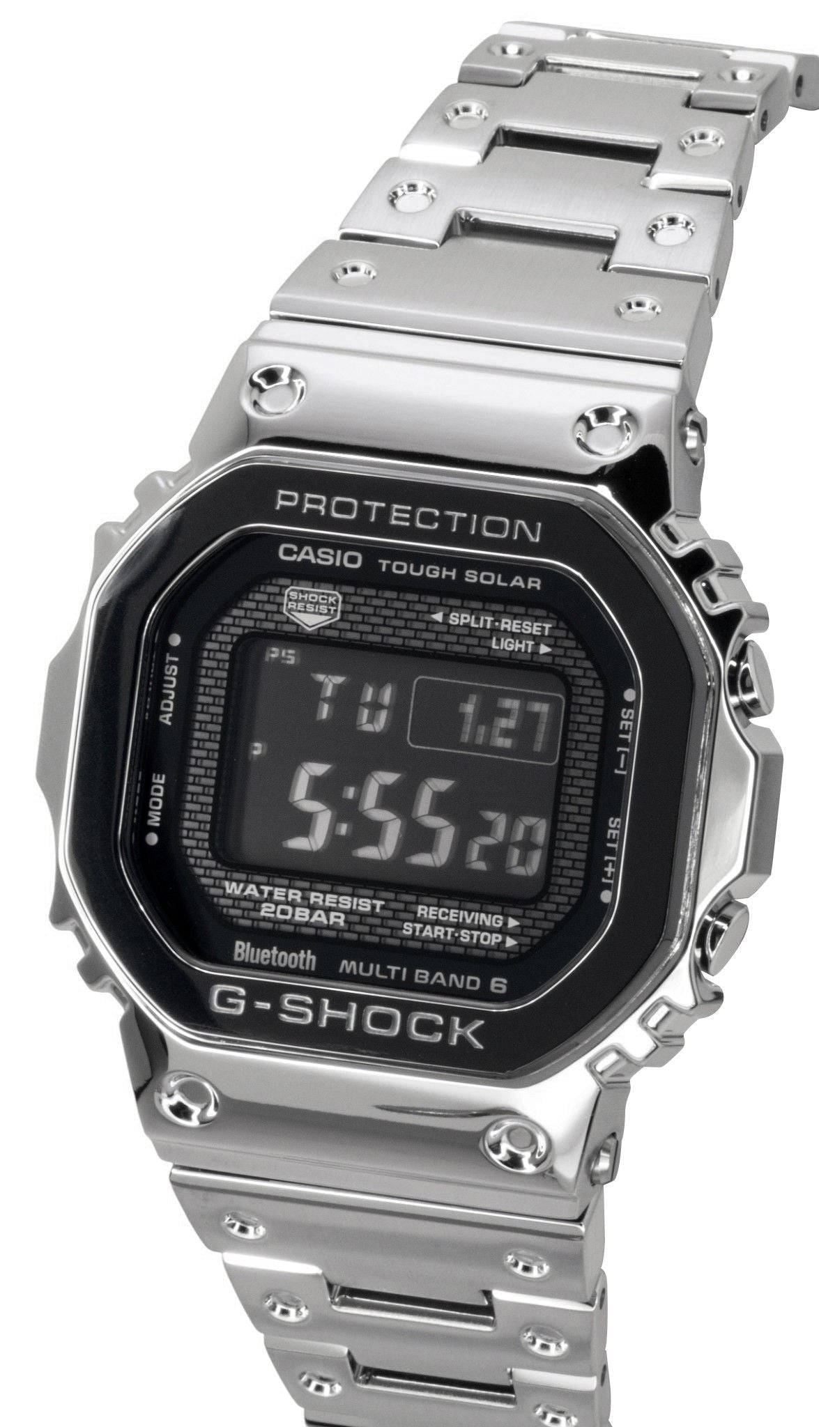 Casio G - Shock Digital Full Metal Smartphone Link Solar GMW - B5000BT - 1 200M Men's Watch - Prestige Stones