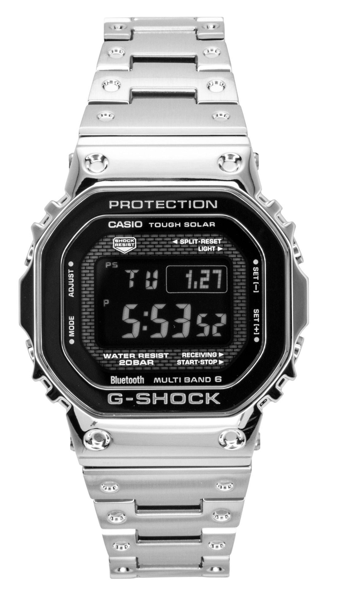 Casio G - Shock Digital Full Metal Smartphone Link Solar GMW - B5000BT - 1 200M Men's Watch - Prestige Stones