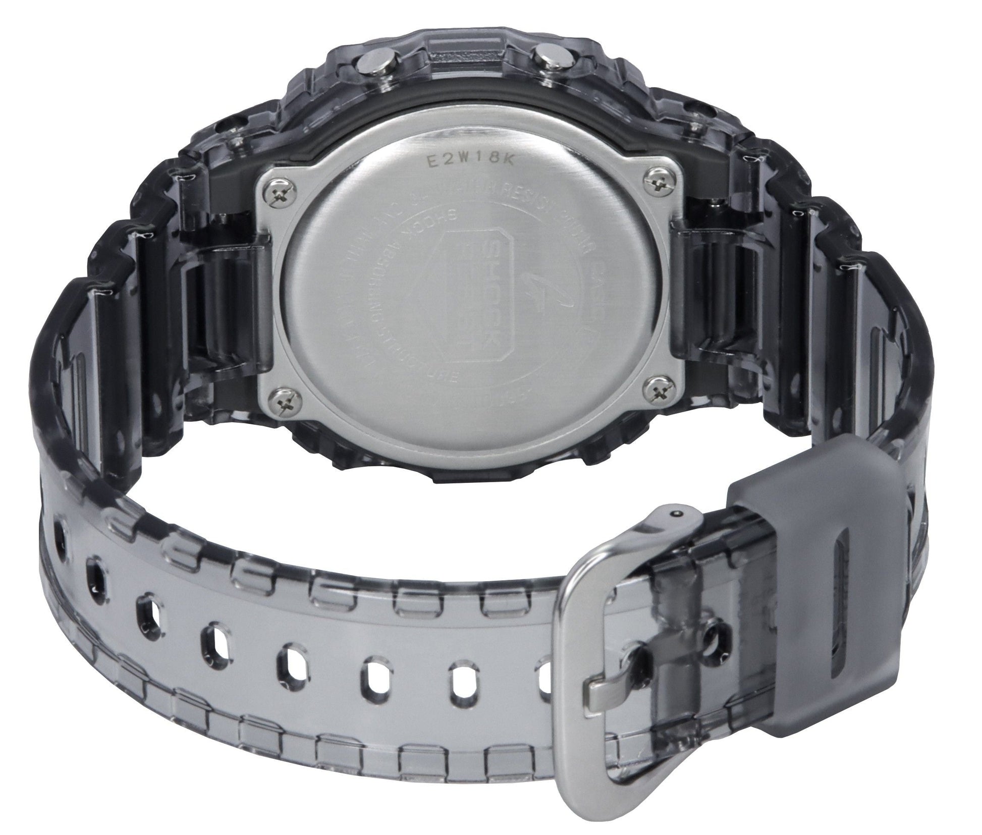 Casio G - Shock Digital Grey Translucent Resin Strap Quartz DW - 5600TLS - 8 200M Men's Watch - Prestige Stones