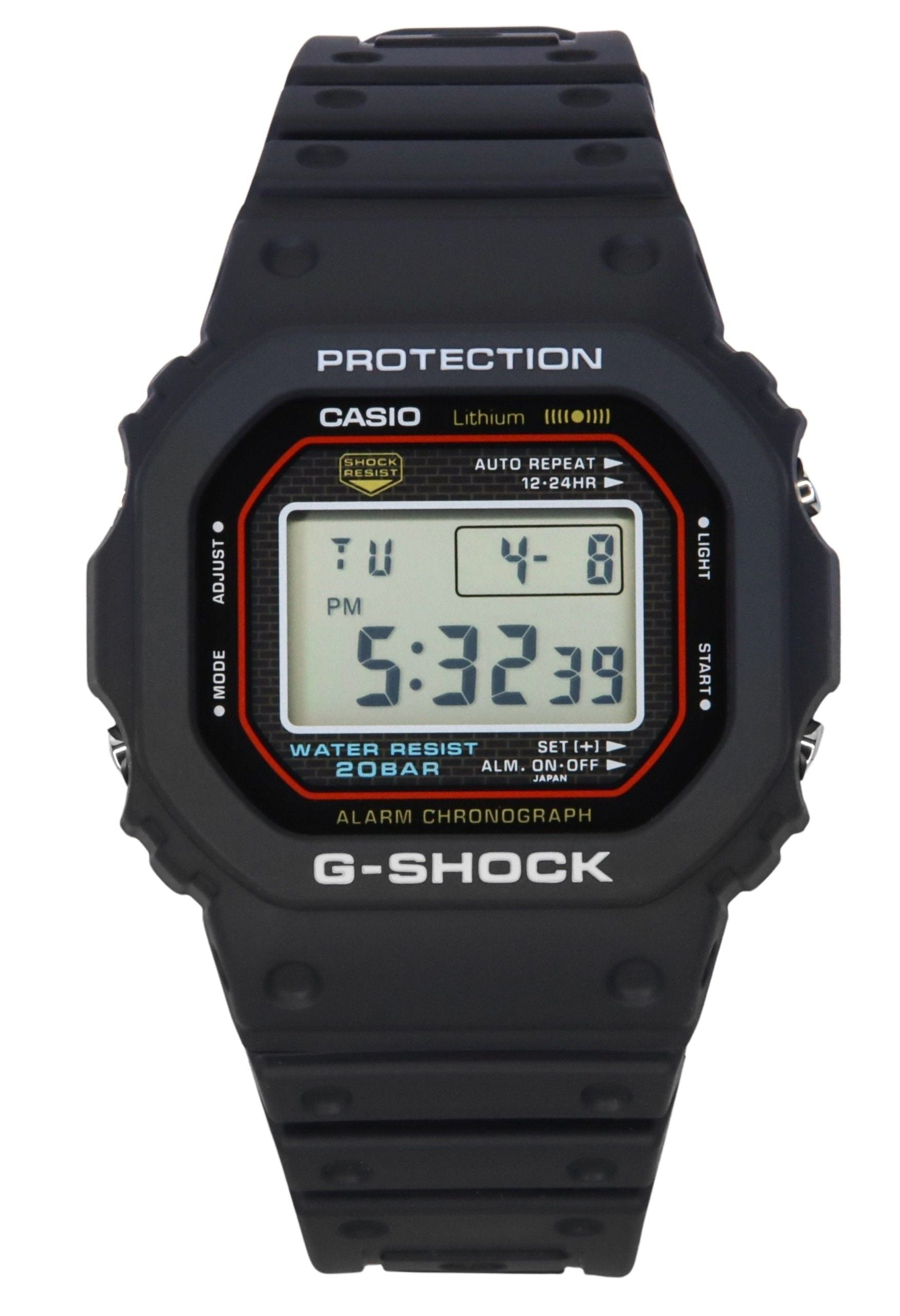 Casio G - Shock Digital Re - Creating The Original Design Of The First G - Shock Quartz DW - 5000R - 1A 200M Men's Watch - Prestige Stones