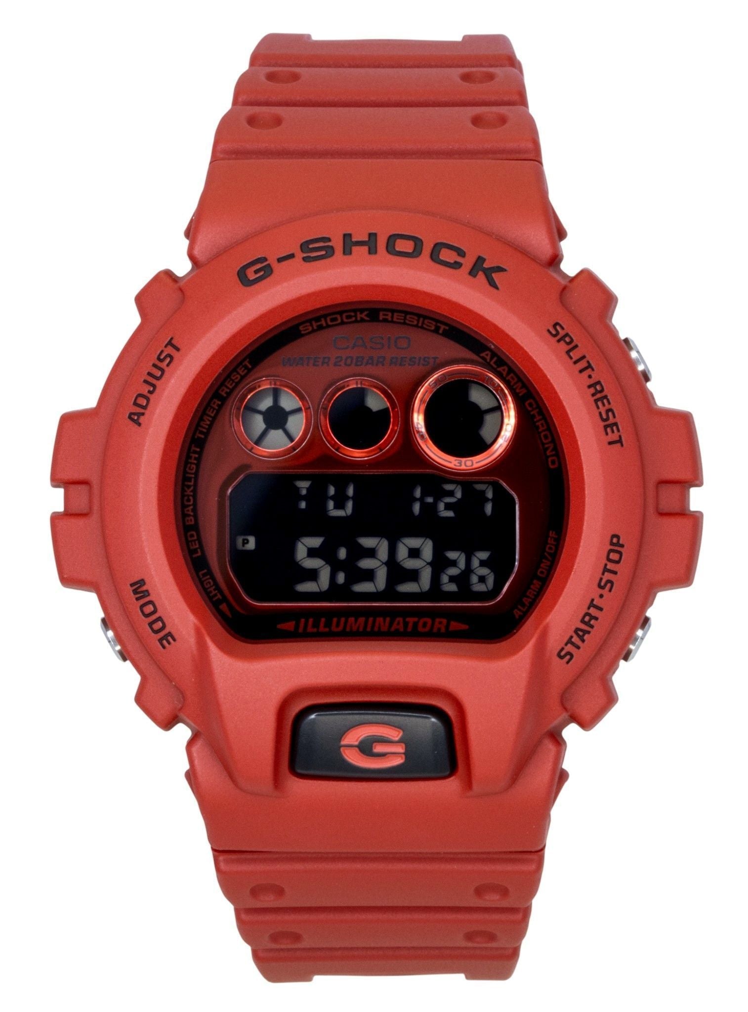Casio G - Shock Digital Red Bio - Based Resin Strap Quartz DW - 6900RRB - 4 200M Men's Watch - Prestige Stones