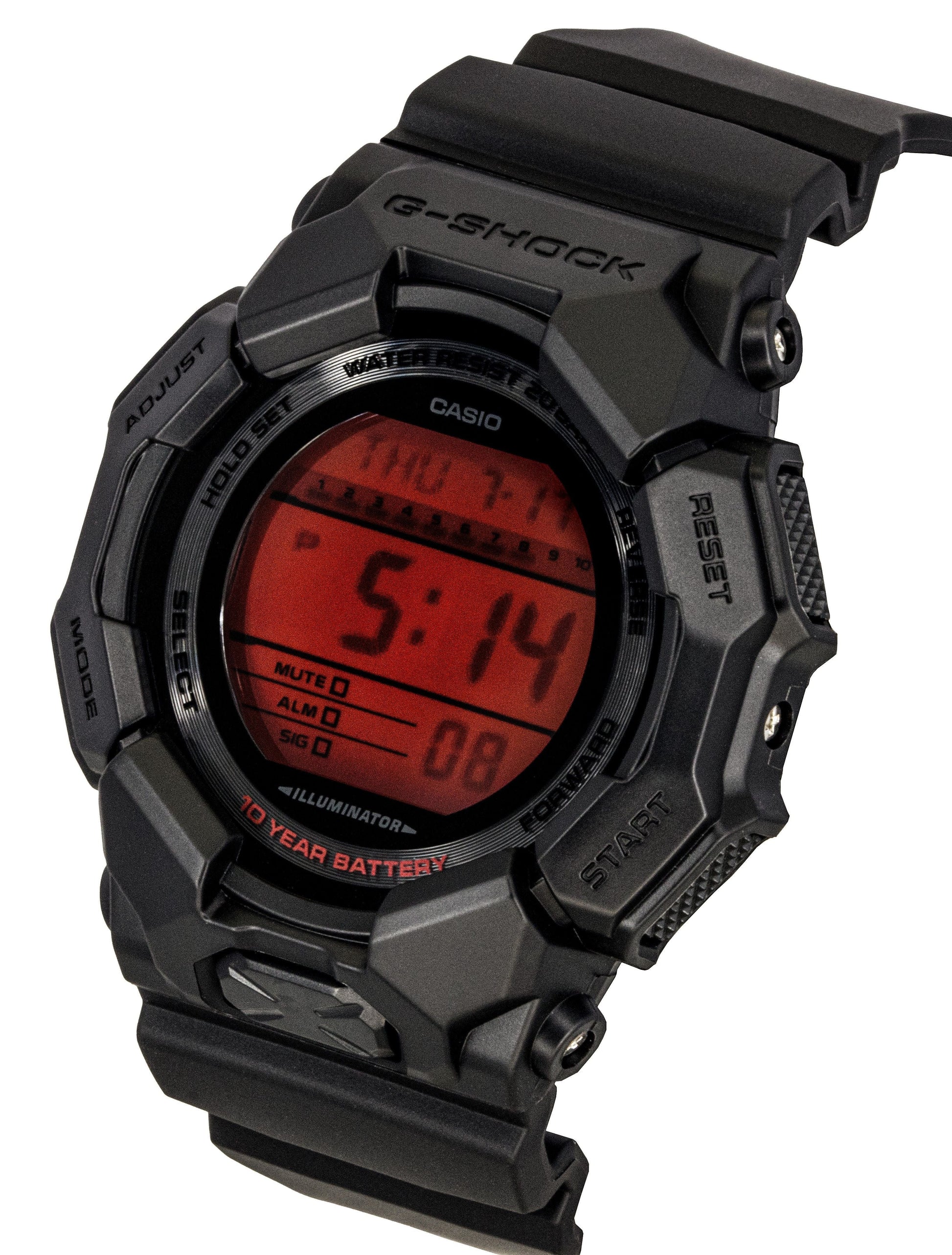 Casio G - Shock Digital Resin Strap Quartz GD - 010BBR - 1 200M Men's Watch - Prestige Stones
