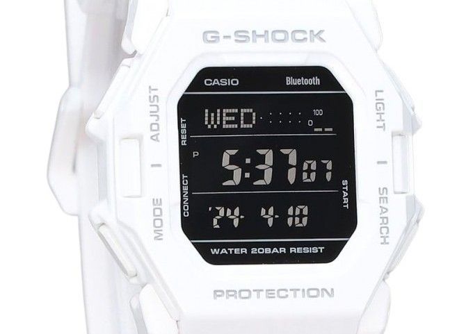Casio G - Shock Digital Smartphone Link White Resin Strap Quartz GD - B500 - 7 200M Men's Watch - Prestige Stones
