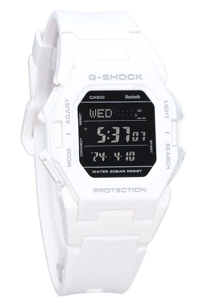 Casio G - Shock Digital Smartphone Link White Resin Strap Quartz GD - B500 - 7 200M Men's Watch - Prestige Stones