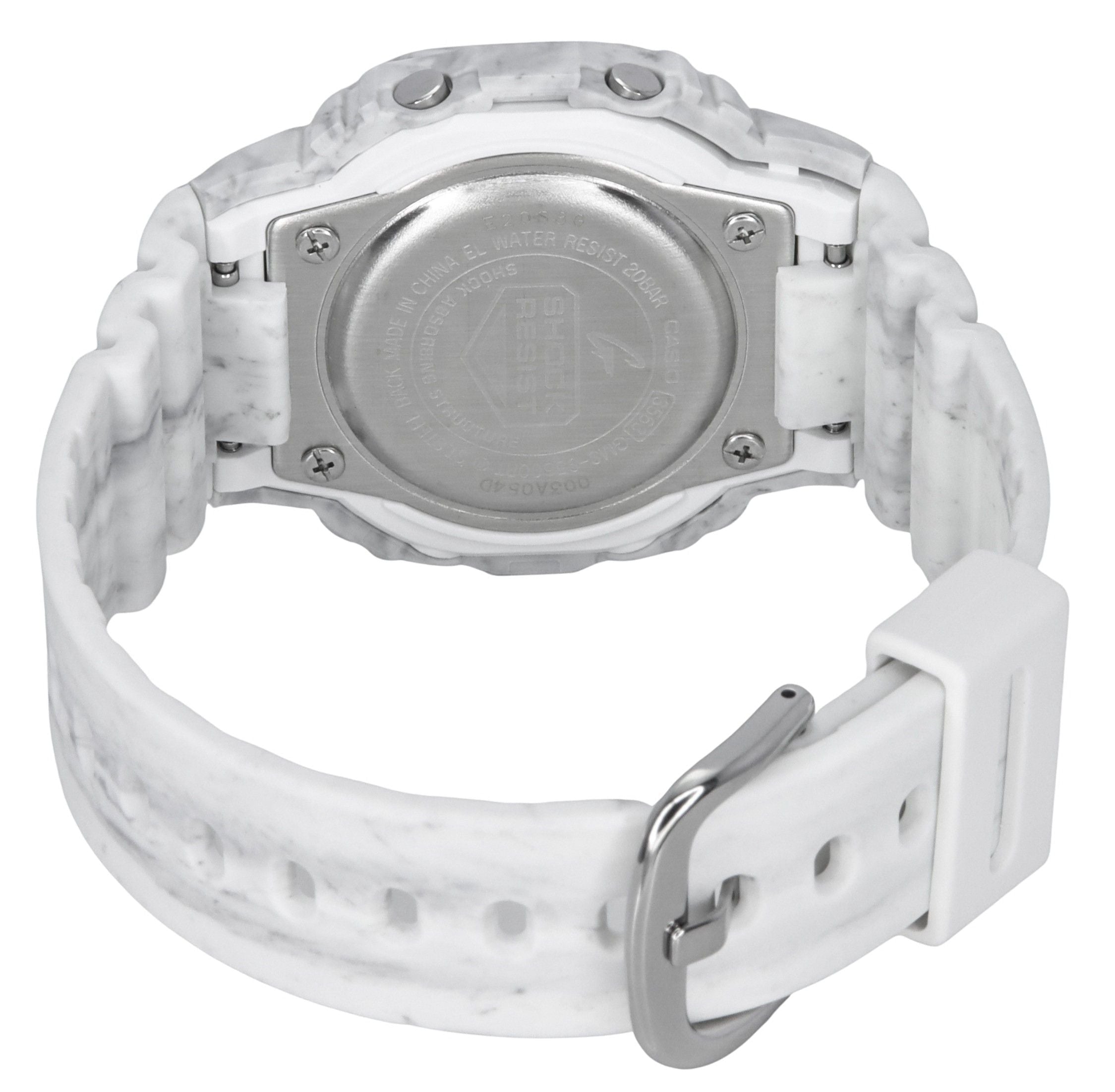 Casio G - Shock Digital White Bio - Based Resin Strap Tough Solar GMS - S5600RT - 7 200M Women's Watch - Prestige Stones