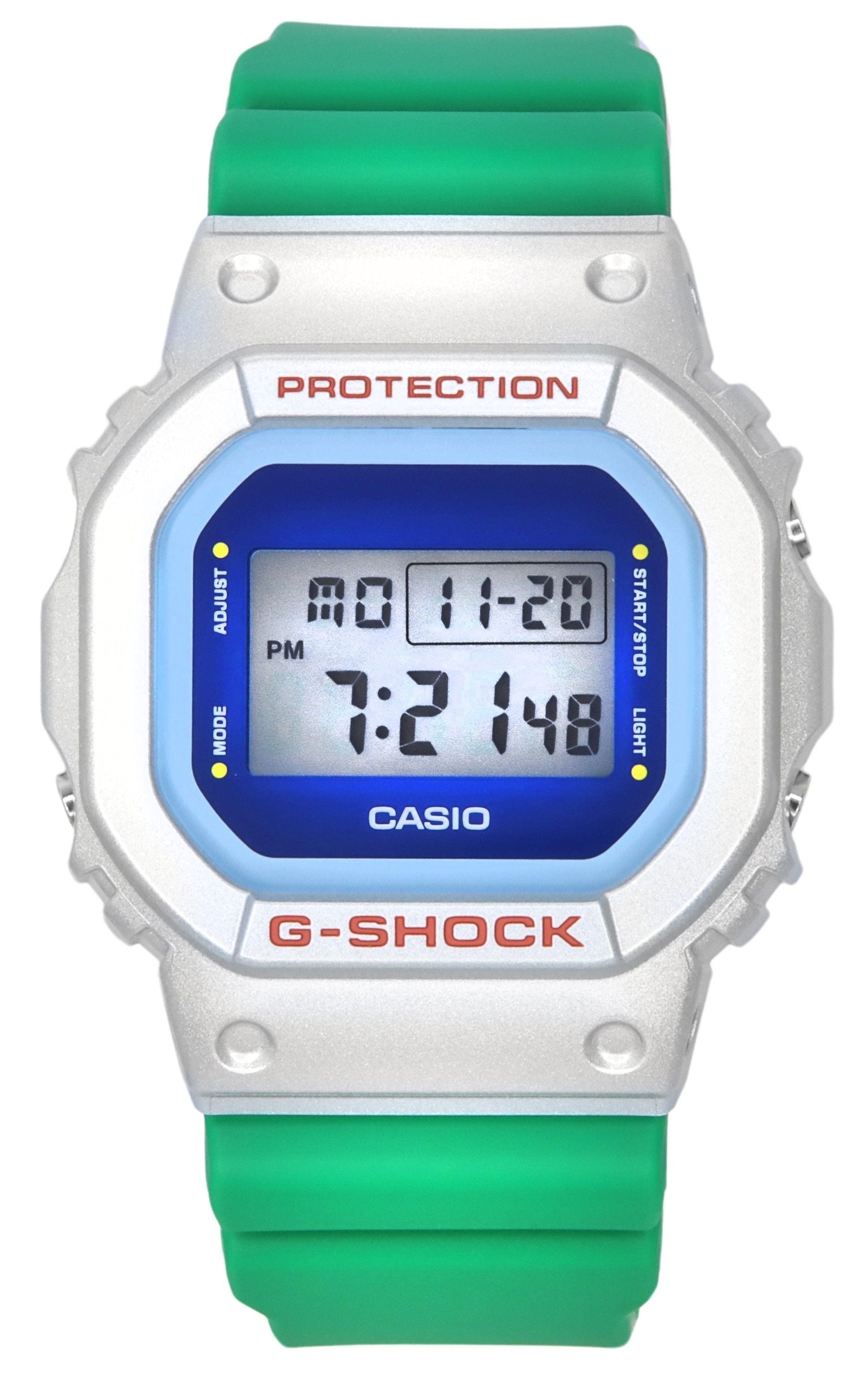 Casio G - Shock Euphoria Series Digital Green Resin Strap Quartz DW - 5600EU - 8A3 200M Men's Watch - Prestige Stones
