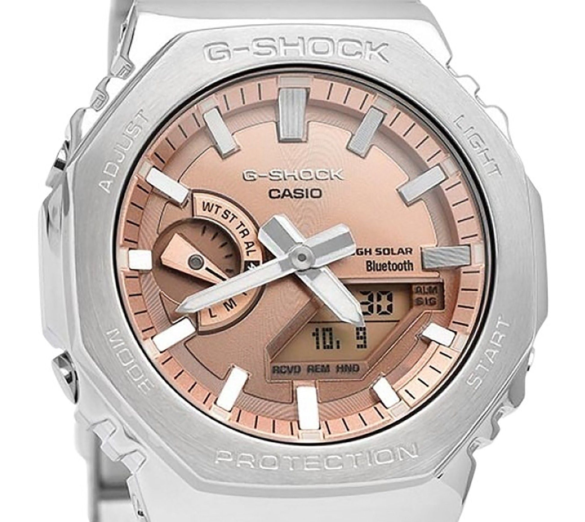 Casio G - Shock Full Metal Analog Digital Smartphone Link Copper Dial Tough Solar GM - B2100AD - 5A 200M Men's Watch - Prestige Stones