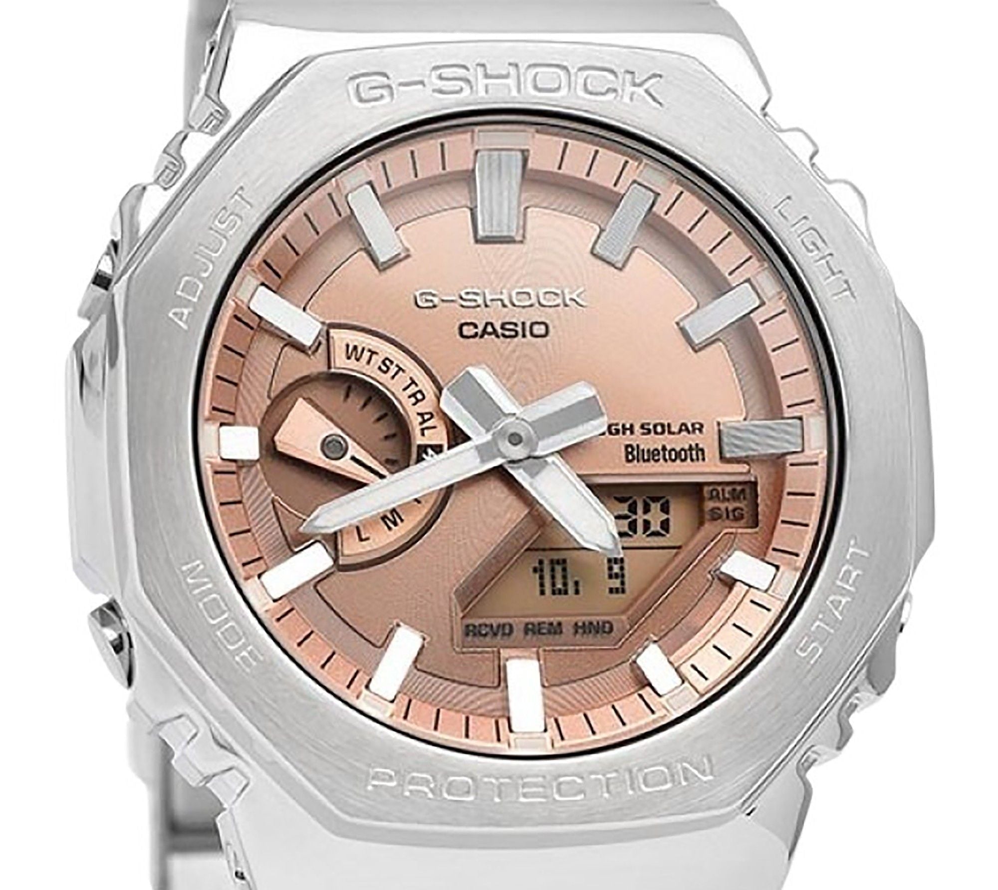 Casio G - Shock Full Metal Analog Digital Smartphone Link Copper Dial Tough Solar GM - B2100AD - 5A 200M Men's Watch - Prestige Stones