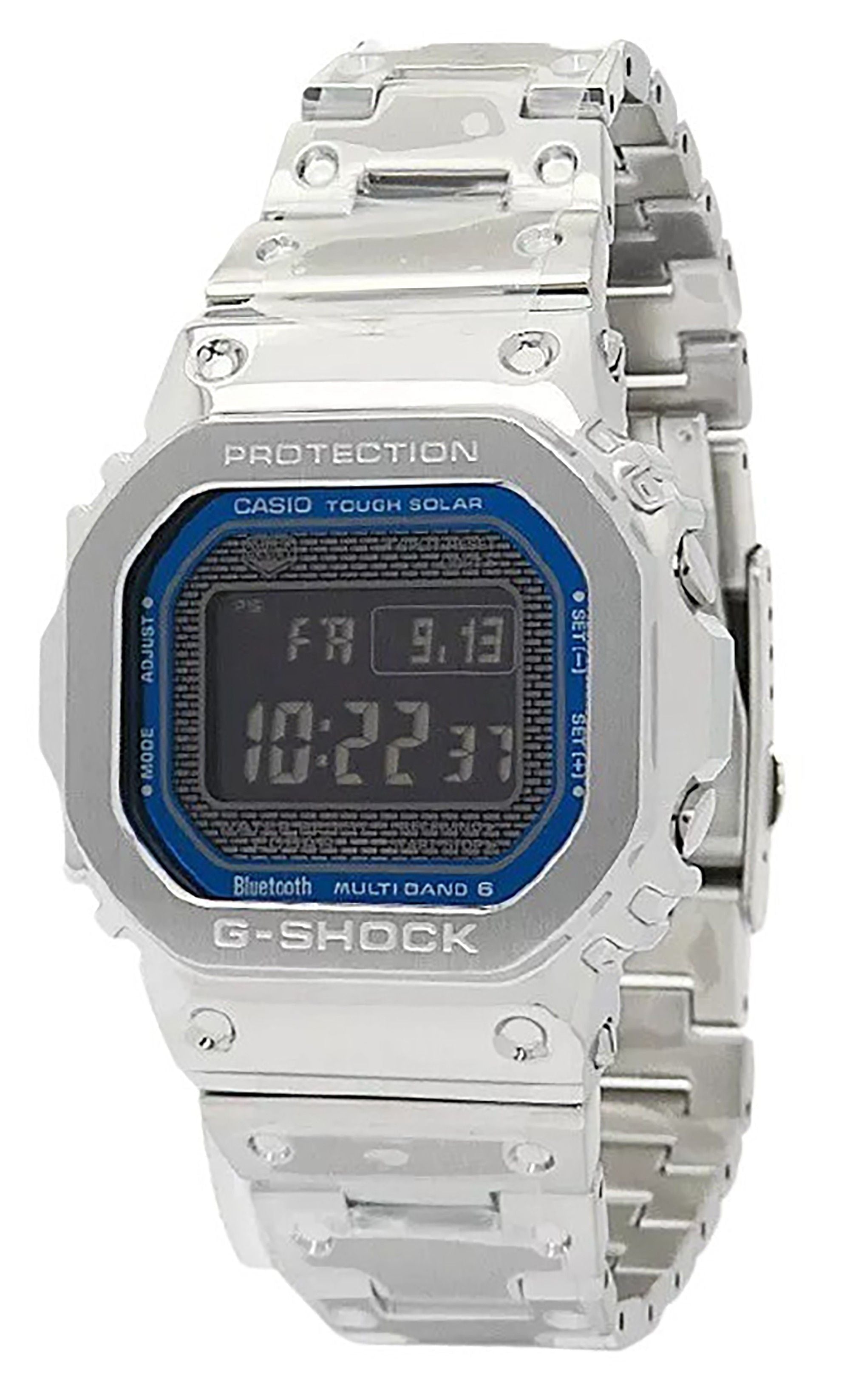 Casio G - Shock Full Metal Digital Smartphone Link Stainless Steel Tough Solar GMW - B5000D - 2 200M Men's Watch - Prestige Stones