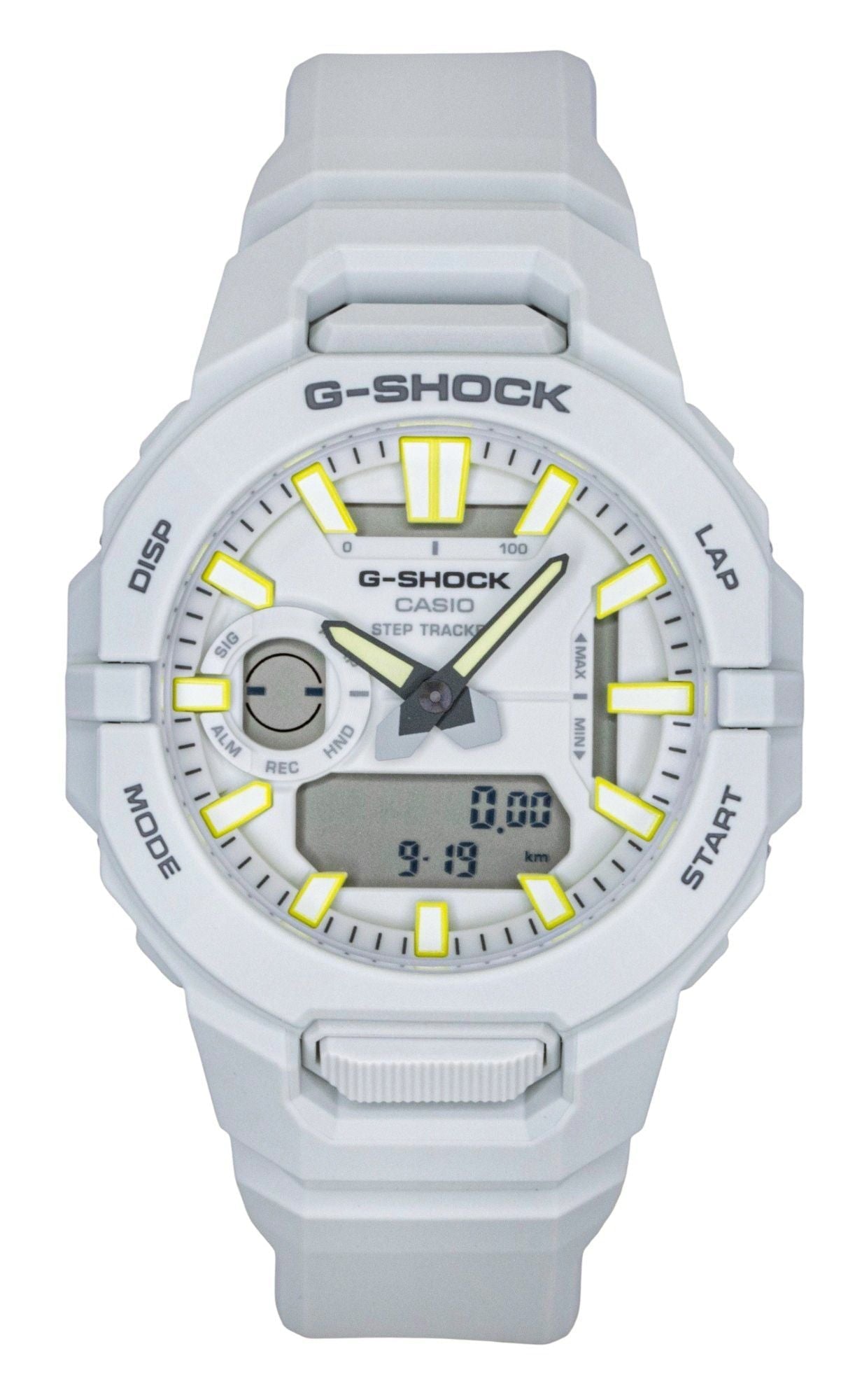 Casio G - Shock G - Squad Analog Digital Smartphone Link Resin Strap White Dial Quartz GBA - 950 - 7A 200M Men's Watch - Prestige Stones