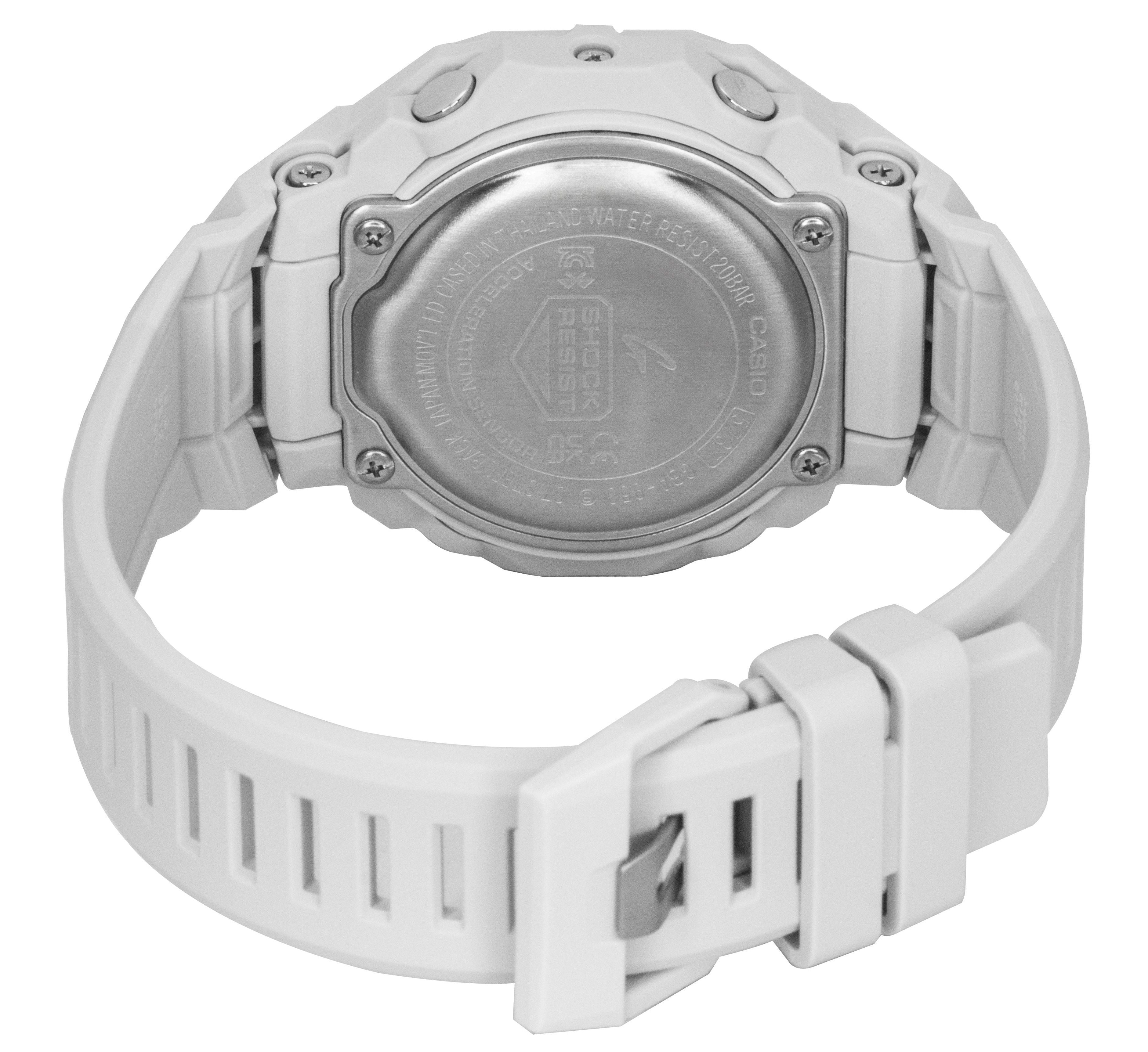 Casio G - Shock G - Squad Analog Digital Smartphone Link Resin Strap White Dial Quartz GBA - 950 - 7A 200M Men's Watch - Prestige Stones
