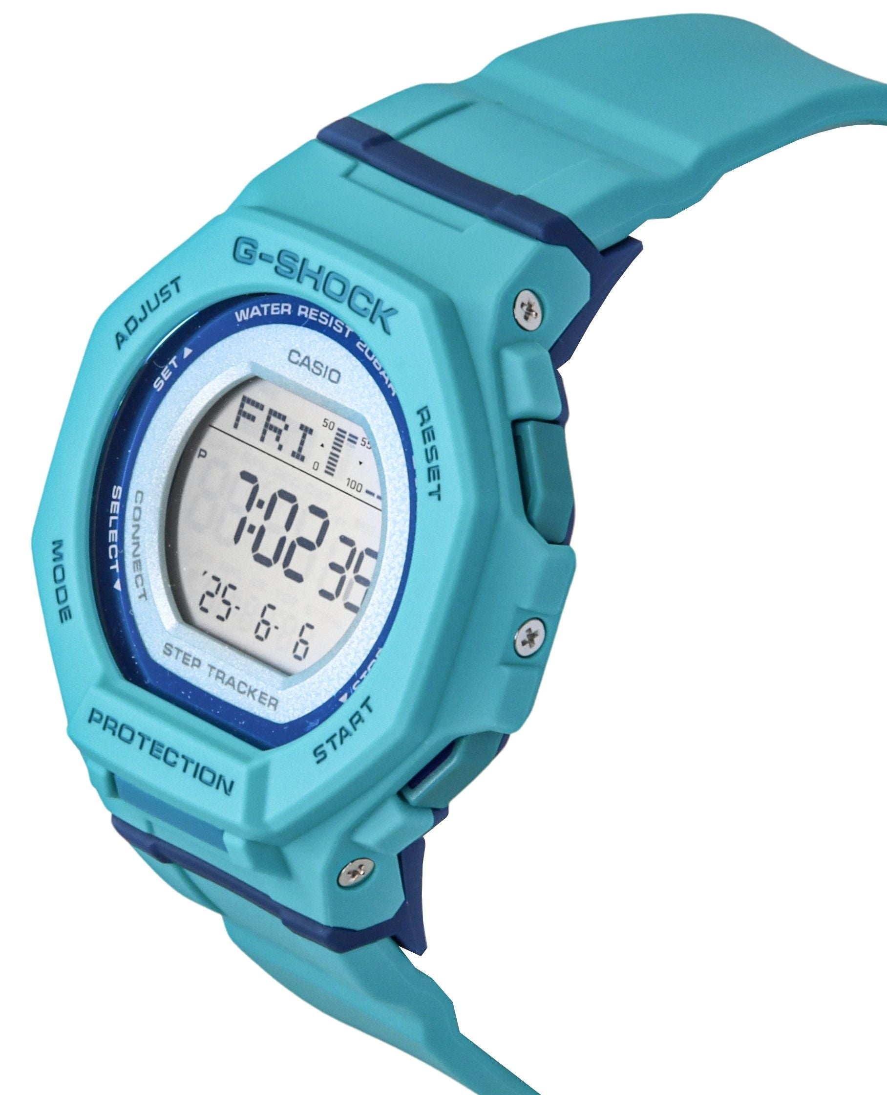 Casio G - Shock G - Squad Digital Smartphone Link Bio - Based Resin Strap Quartz GMD - B300SC - 2 200M Women's Watch - Prestige Stones