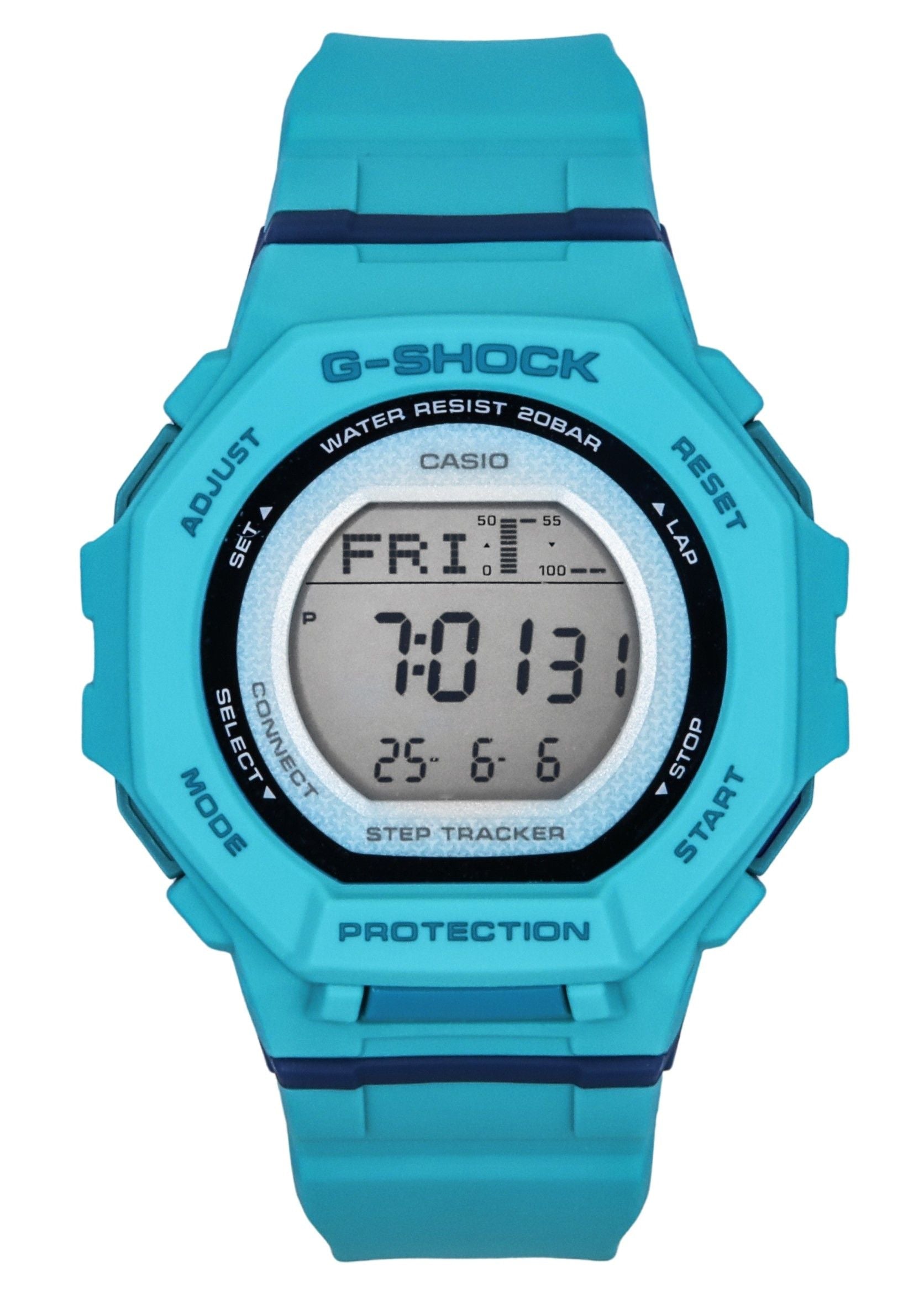 Casio G - Shock G - Squad Digital Smartphone Link Bio - Based Resin Strap Quartz GMD - B300SC - 2 200M Women's Watch - Prestige Stones